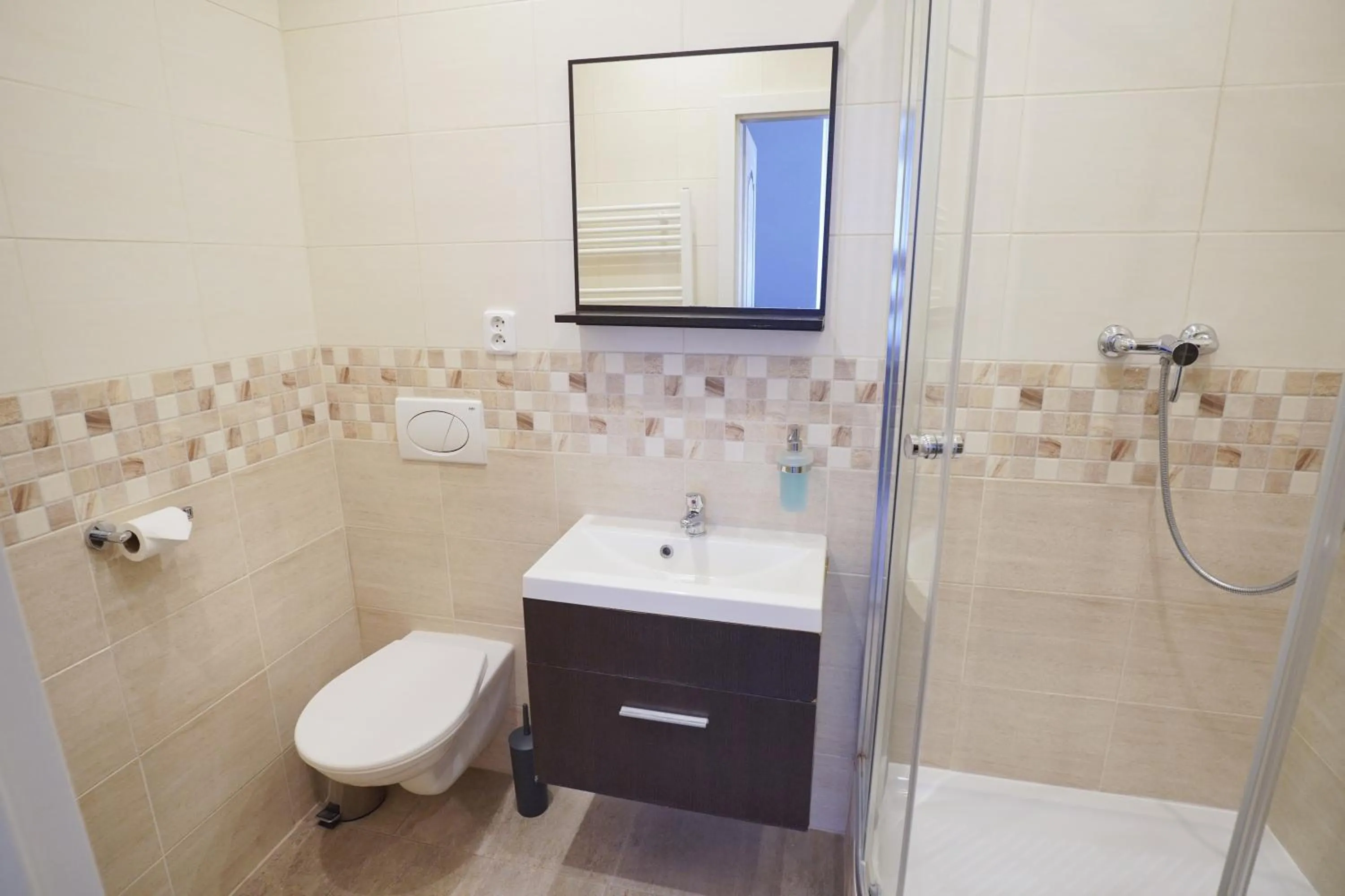 Bathroom in Elegant & Stylish Center Apartments!