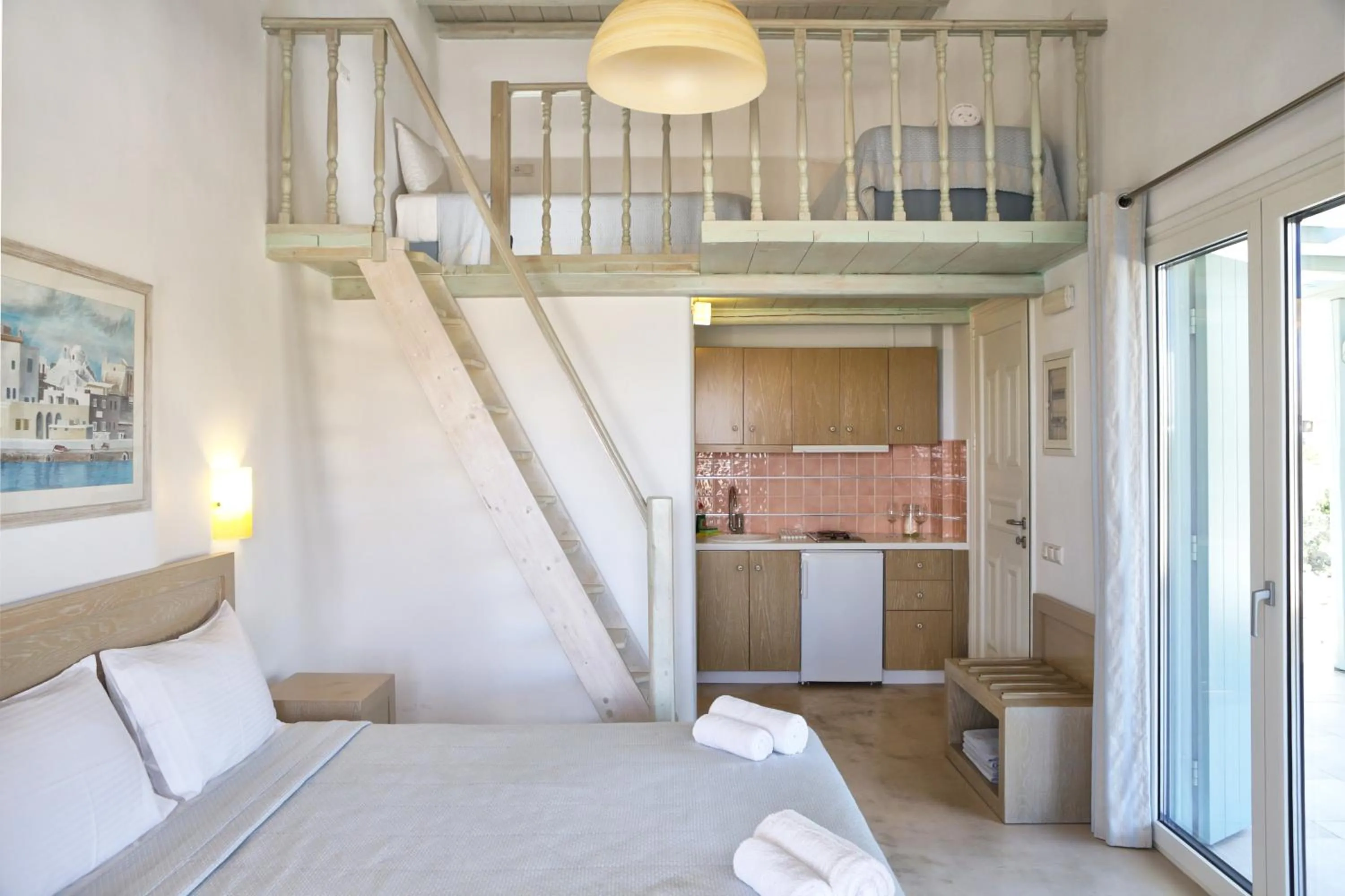 Bed in Niriides Homes & Villas