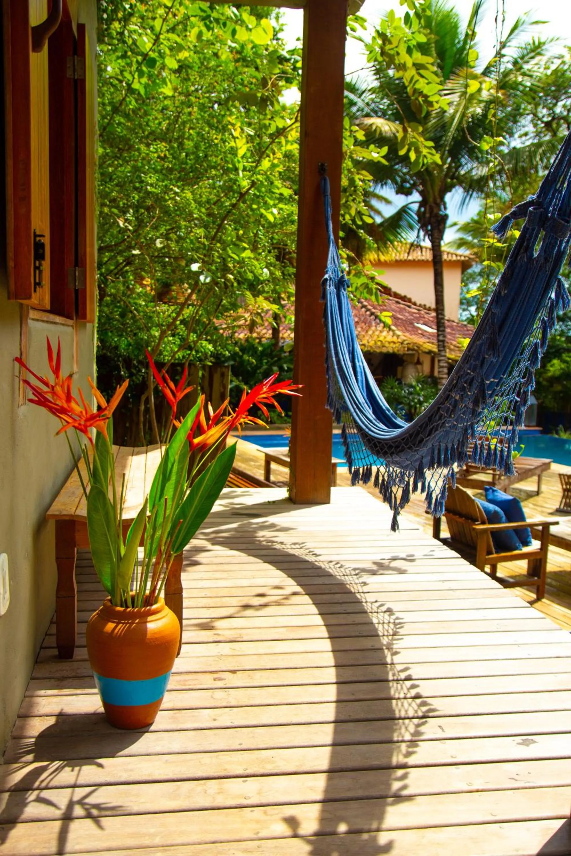 Inner courtyard view in Pousada Le Refuge