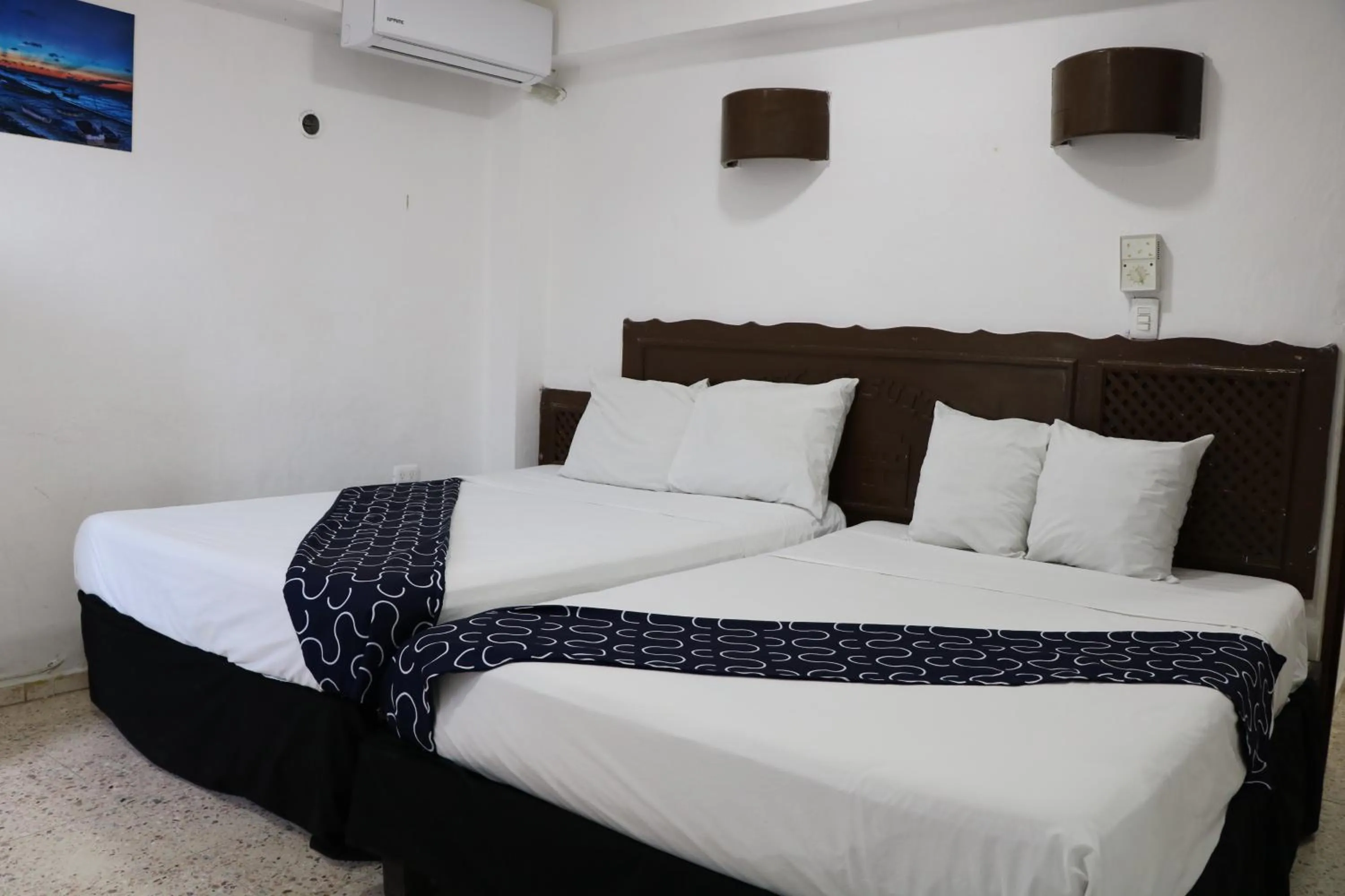 Bed in Hotel Tropical