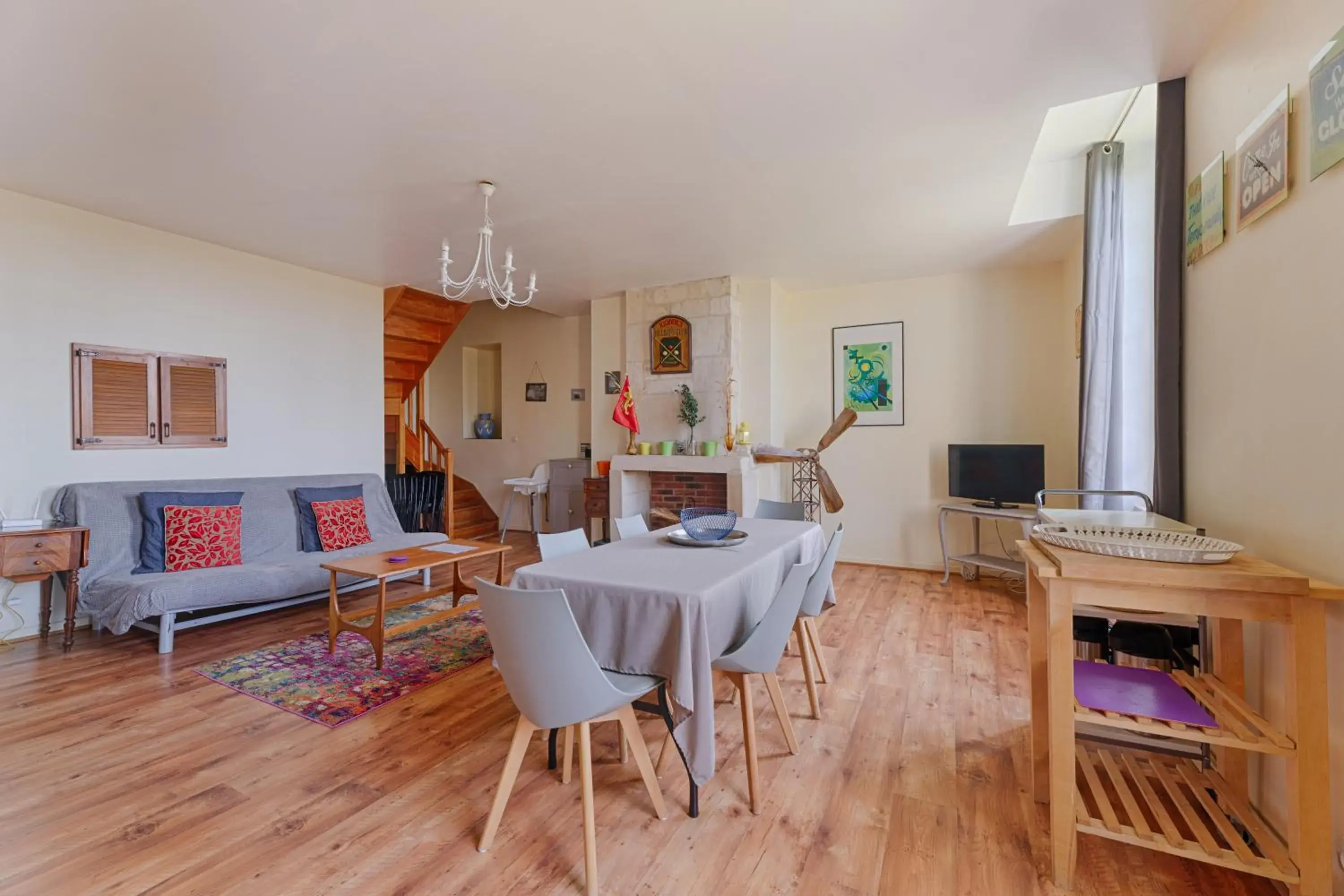 Living room in Château Turgot Gîtes Living room in Château Turgot Gîtes