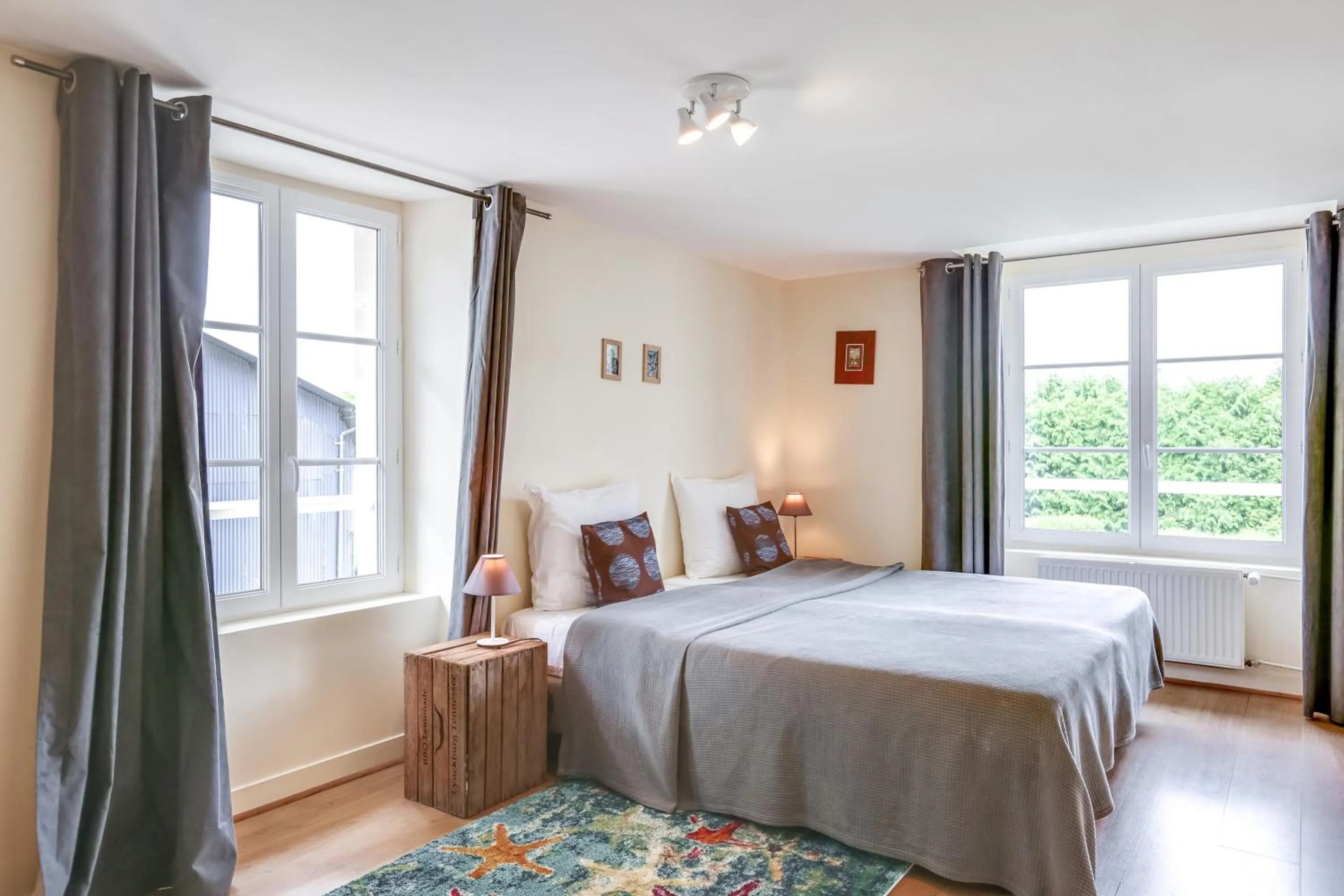 Bedroom, Bed in Château Turgot Gîtes