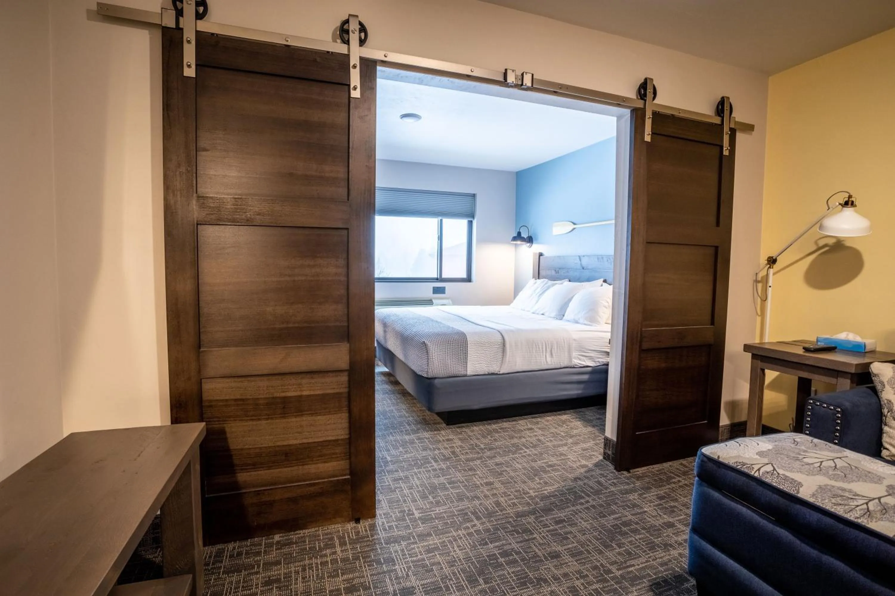 Bed in Open Hearth Lodge