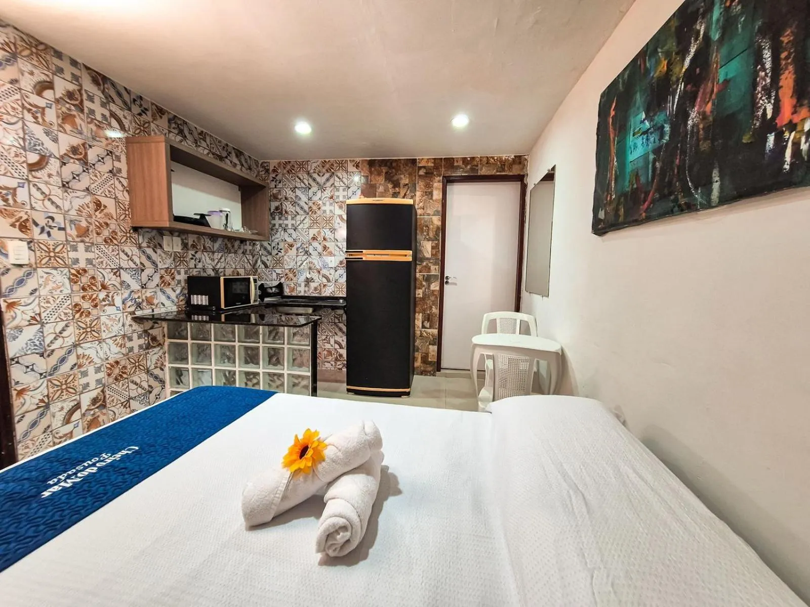 Bed in Pousada Cheiro do Mar