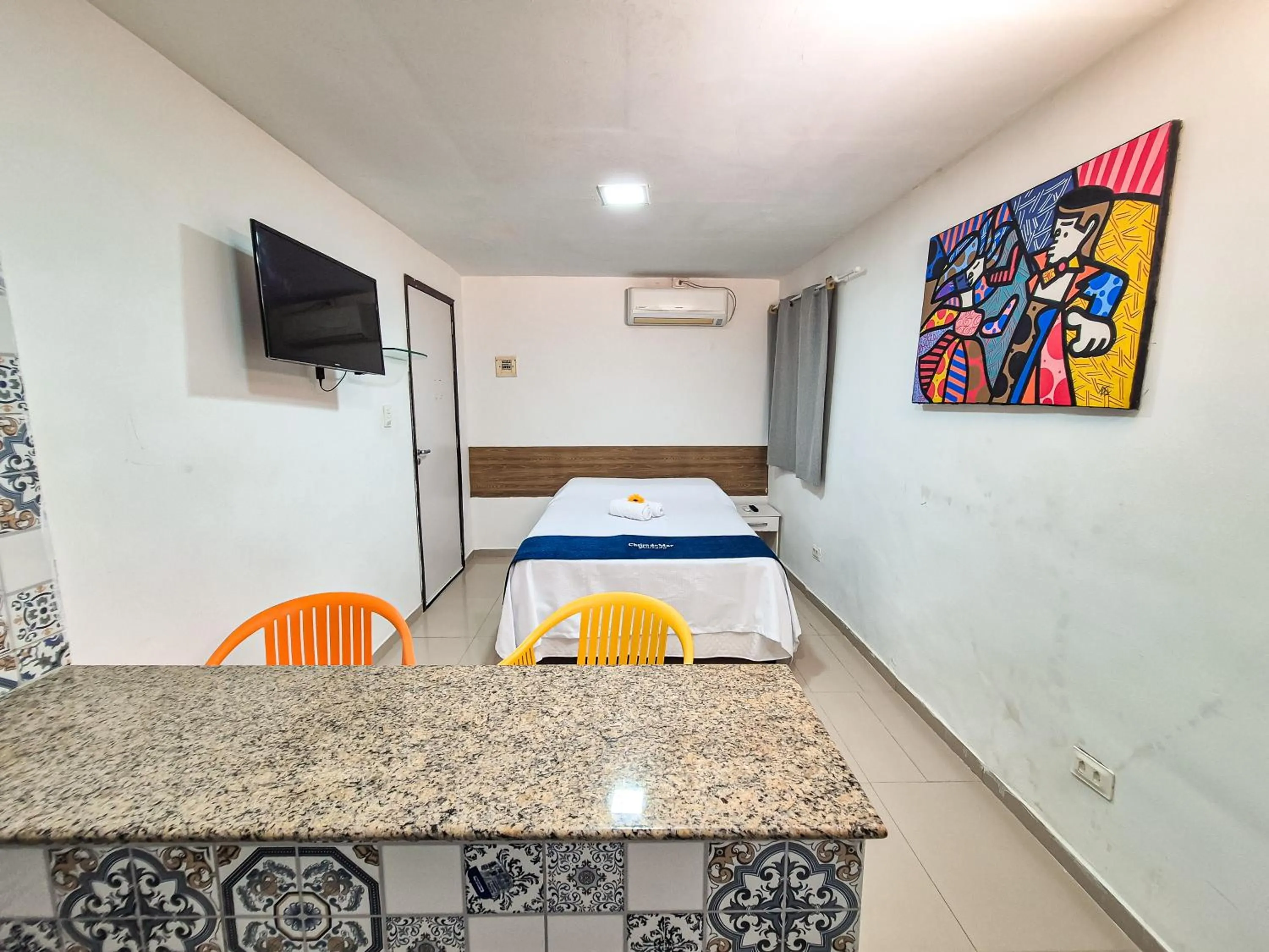 Bed in Pousada Cheiro do Mar