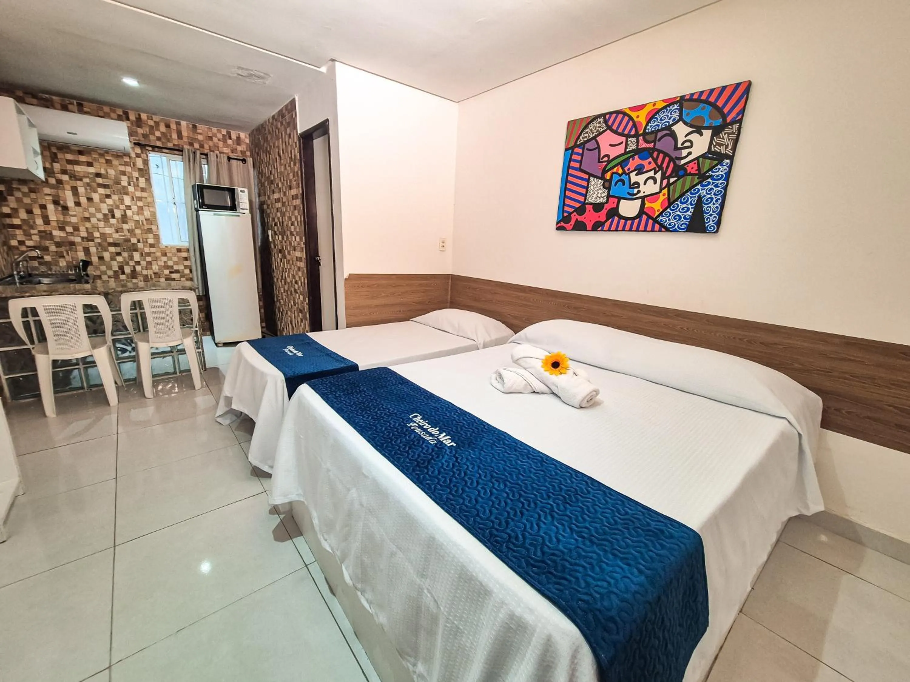 Bed in Pousada Cheiro do Mar