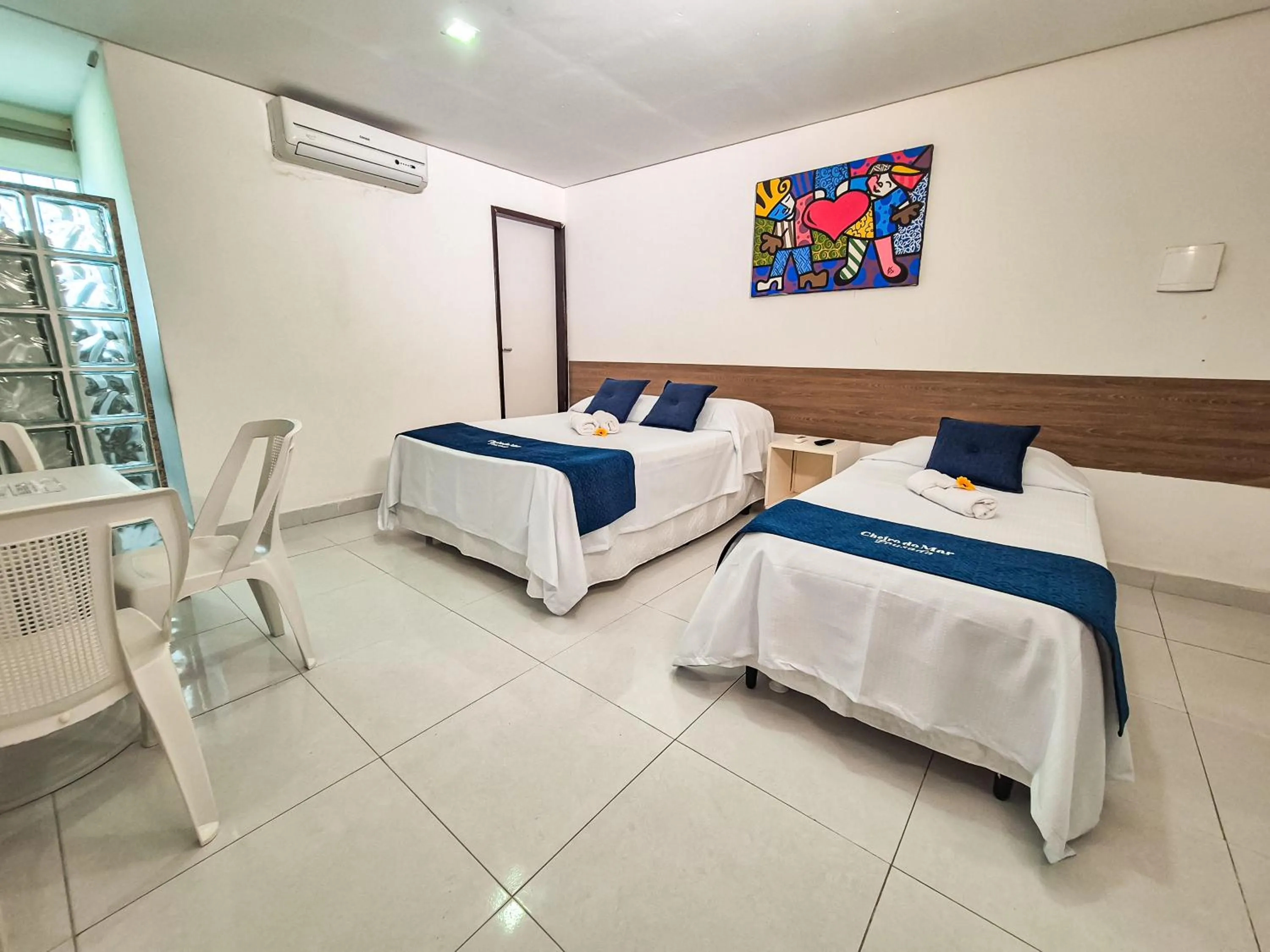 Bed in Pousada Cheiro do Mar