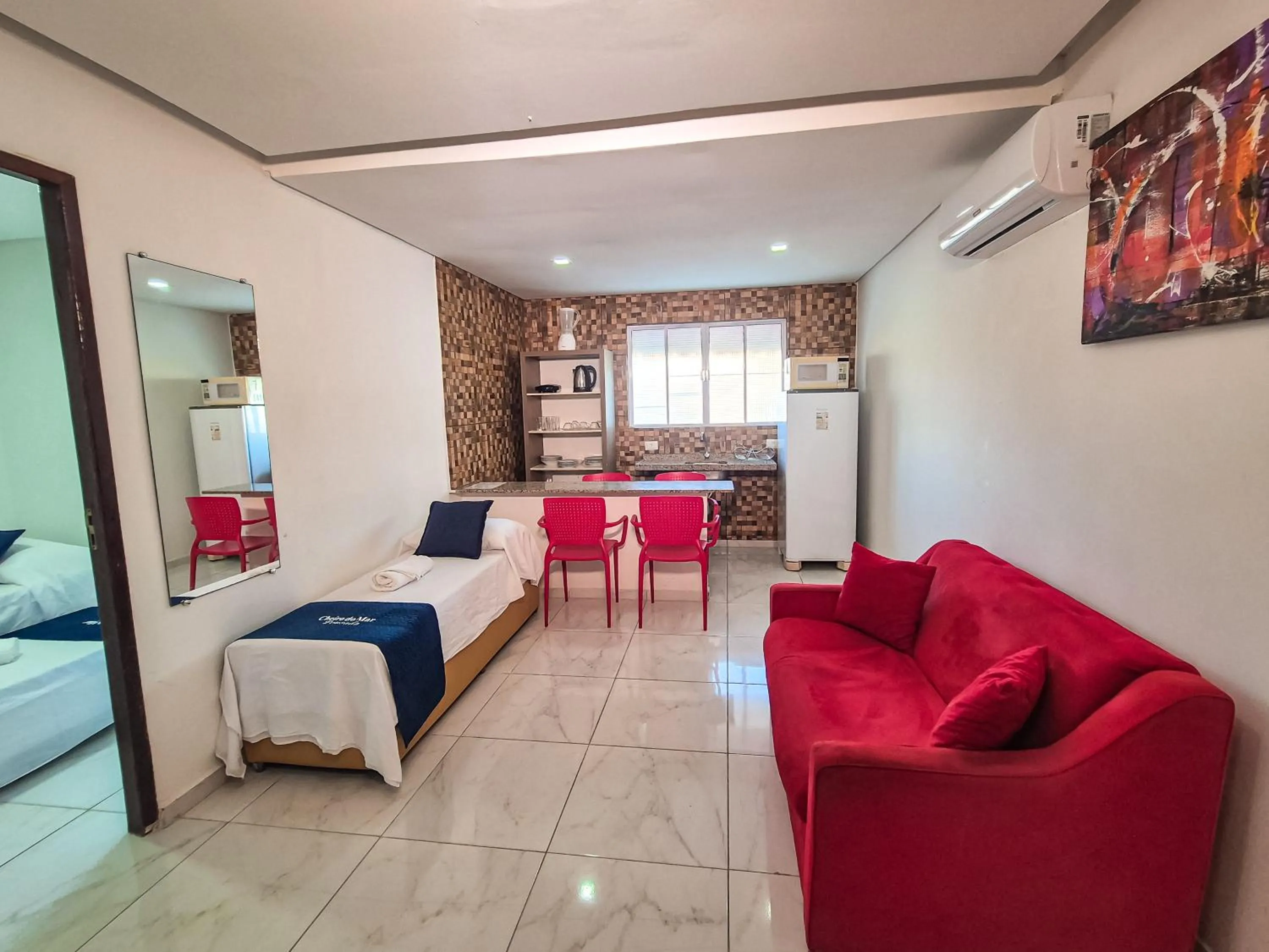 Bed in Pousada Cheiro do Mar