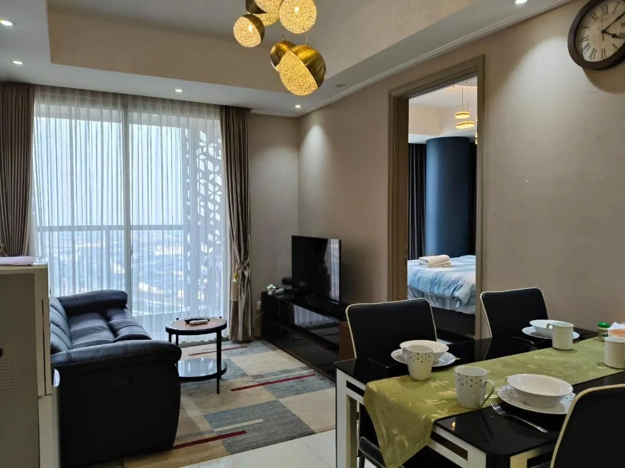 Living room in Comfort and Luxury Private Room at Goldcoast PIK