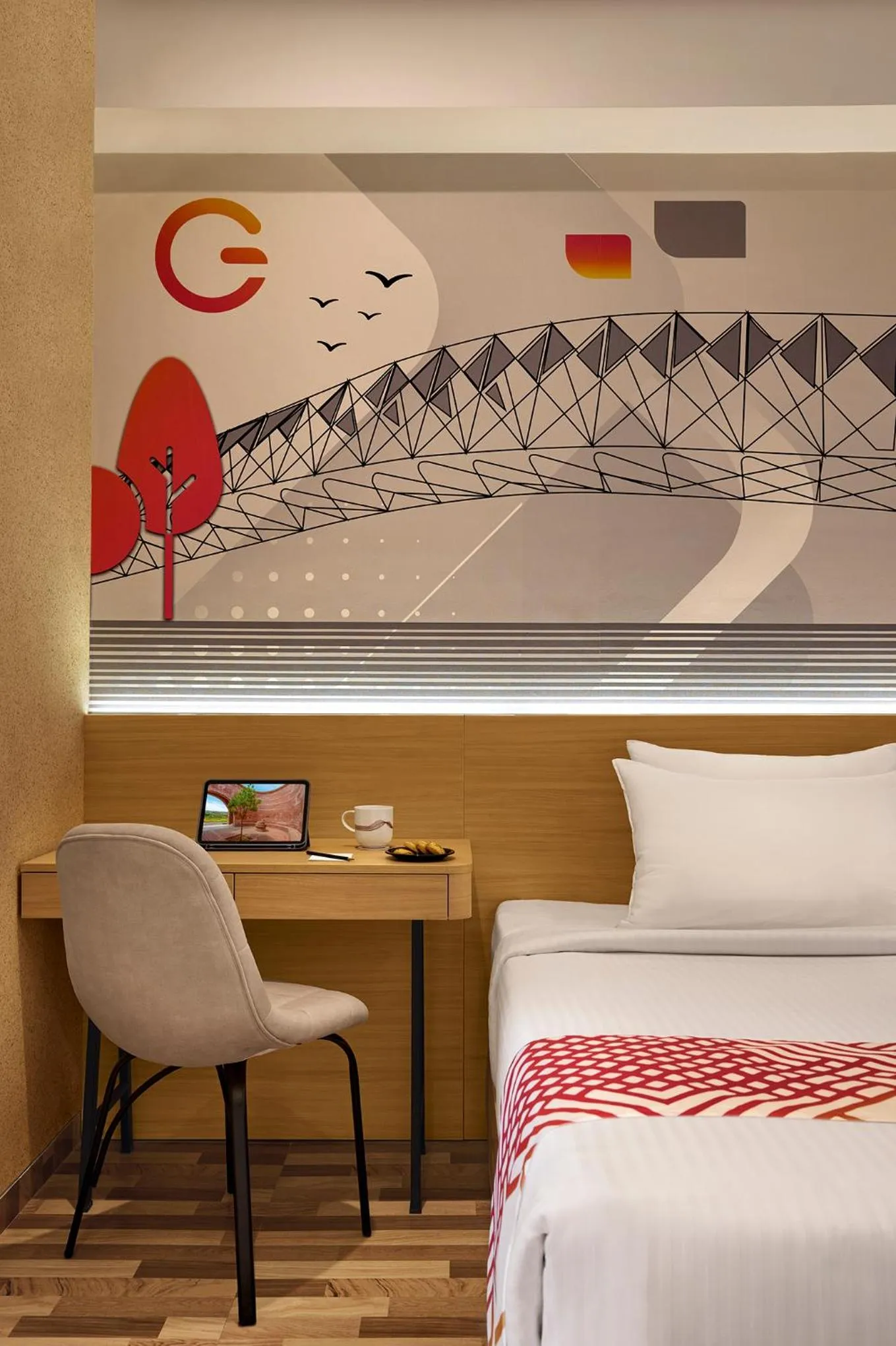 Bed in Ginger Ahmedabad Changodar