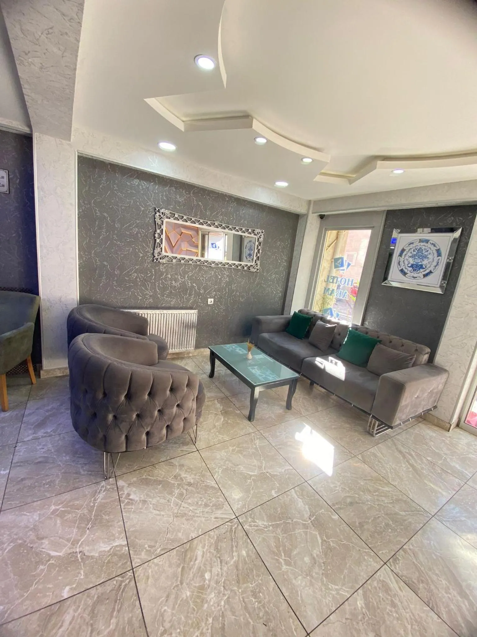 Lobby or reception in Abam Hotel