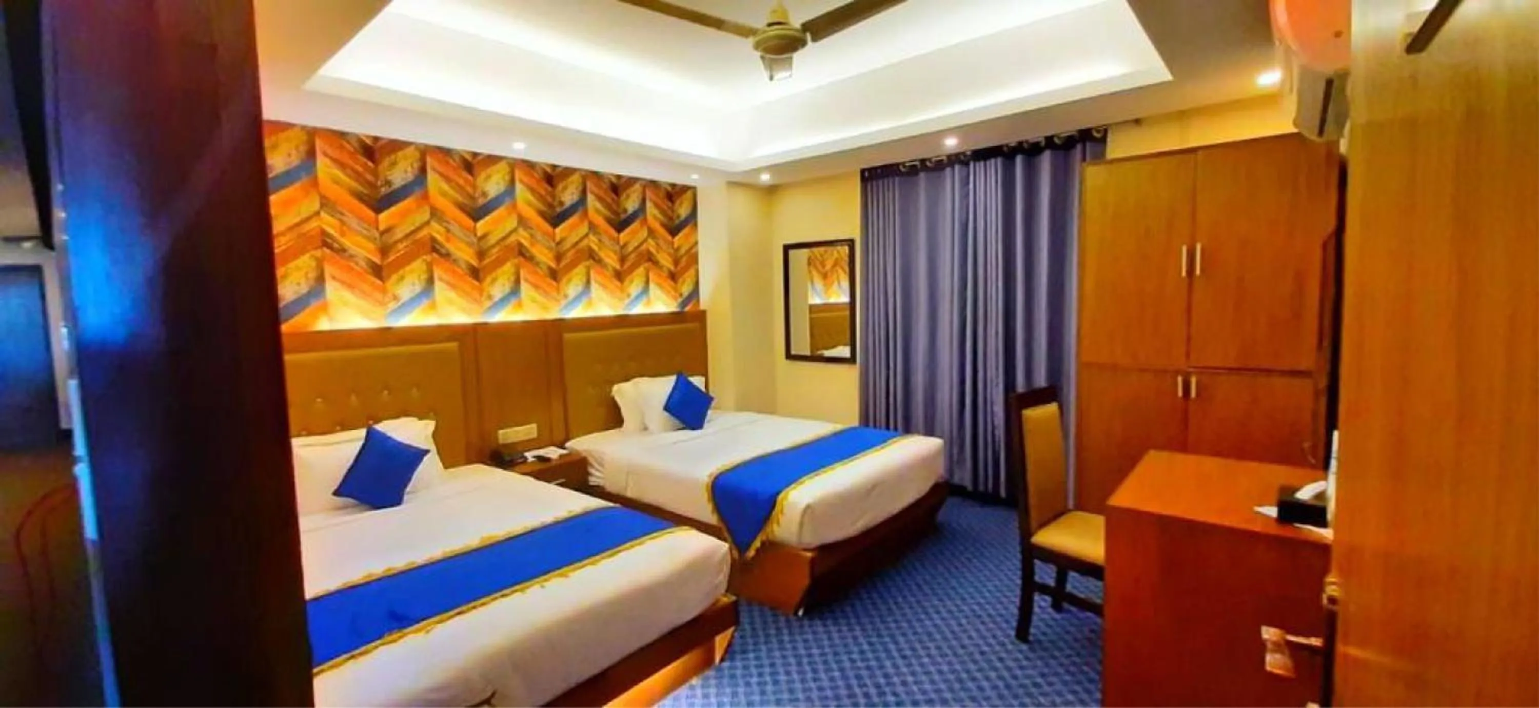 Bed in New Hotel Grand View