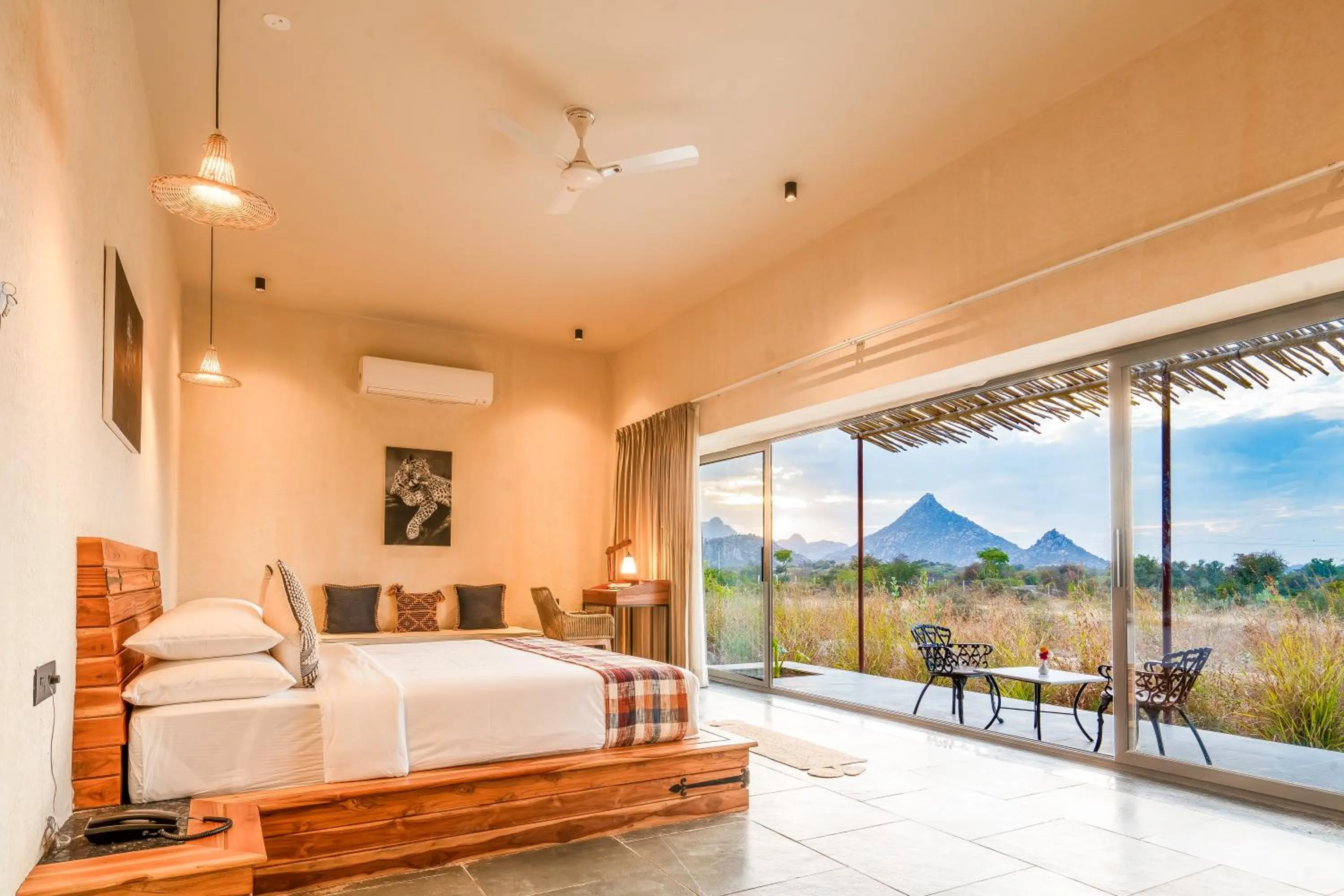 View (from property/room), Bed in KURJA Jawai