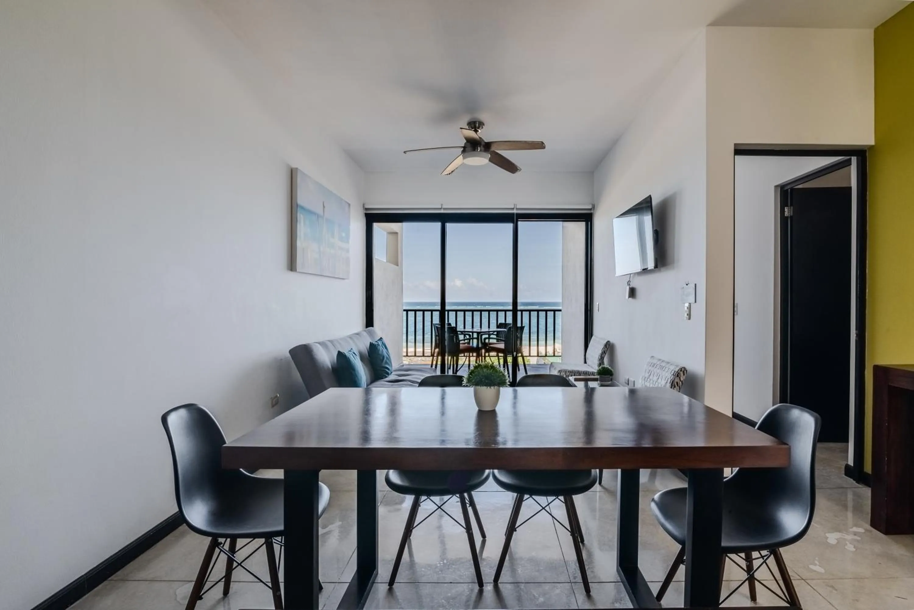 Living room in Vela's Condos Ocean Front
