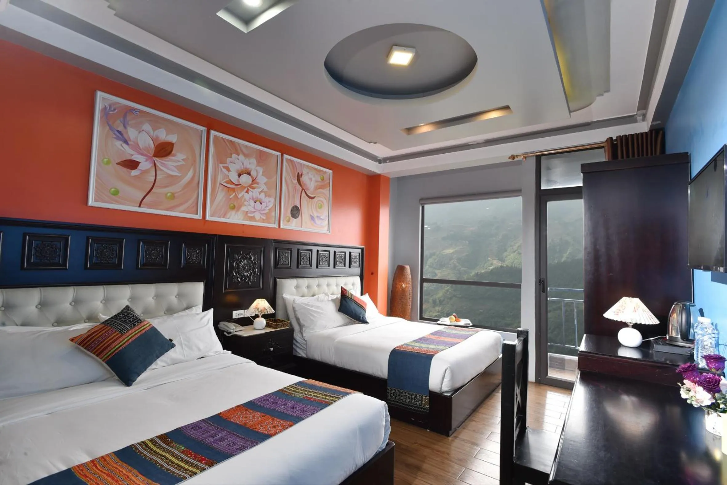 Bed in Sapa Nature View Hotel