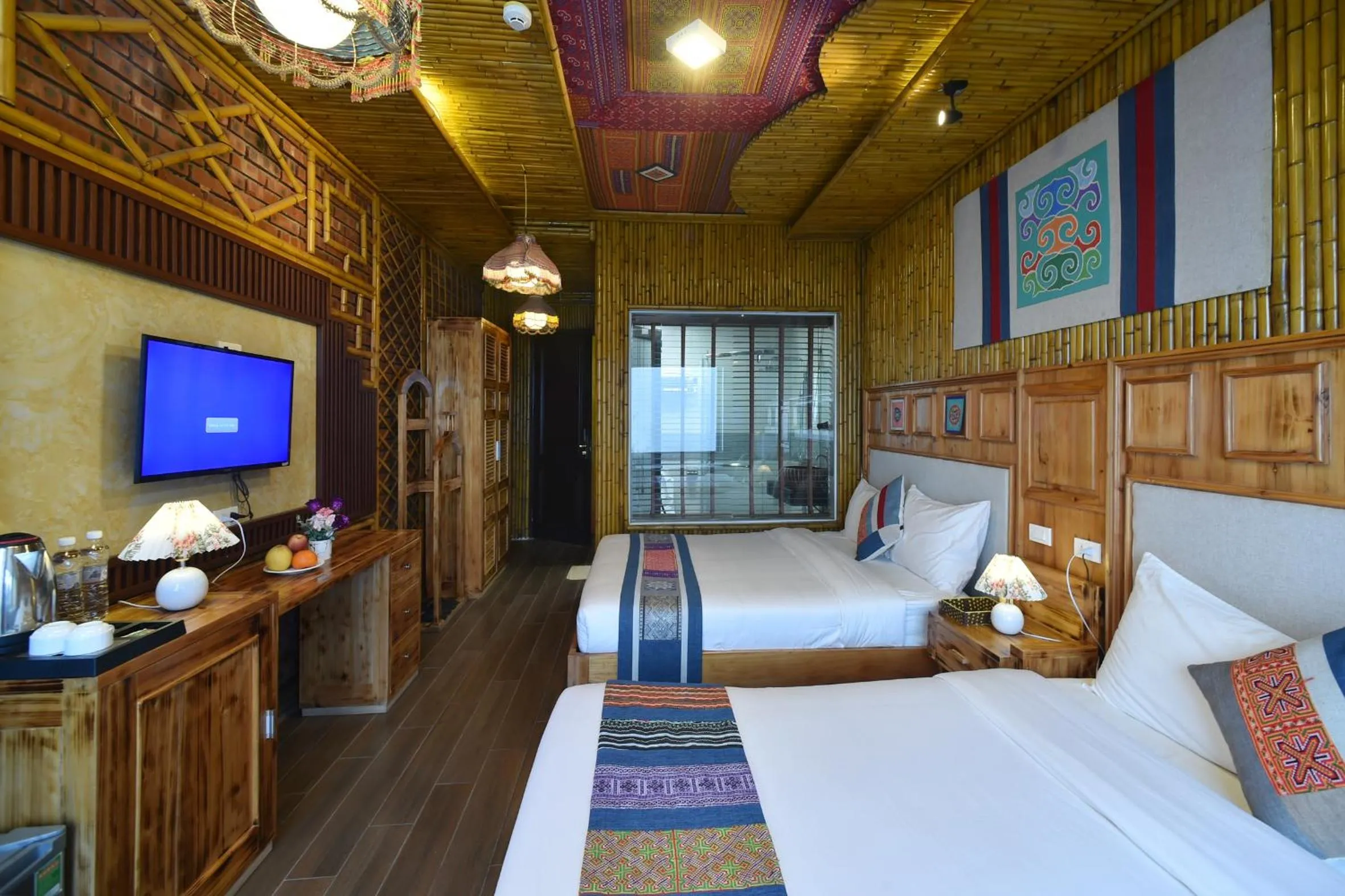 Bed in Sapa Nature View Hotel