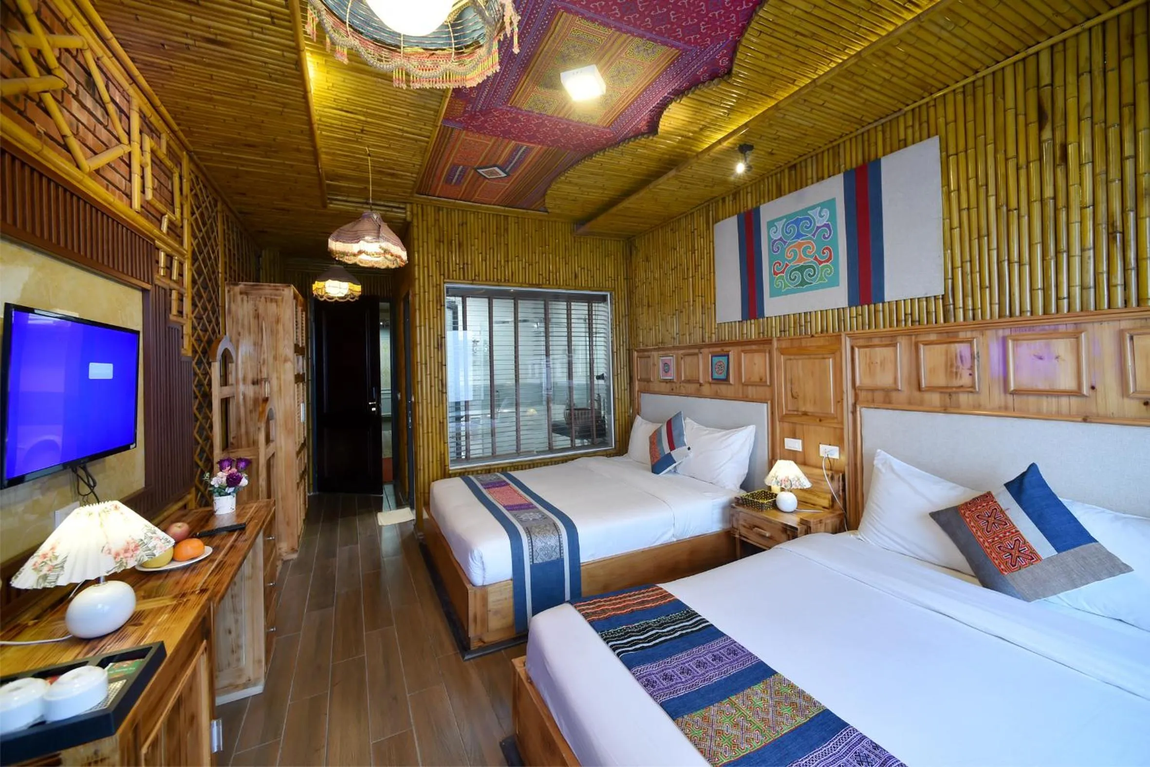 Bed in Sapa Nature View Hotel