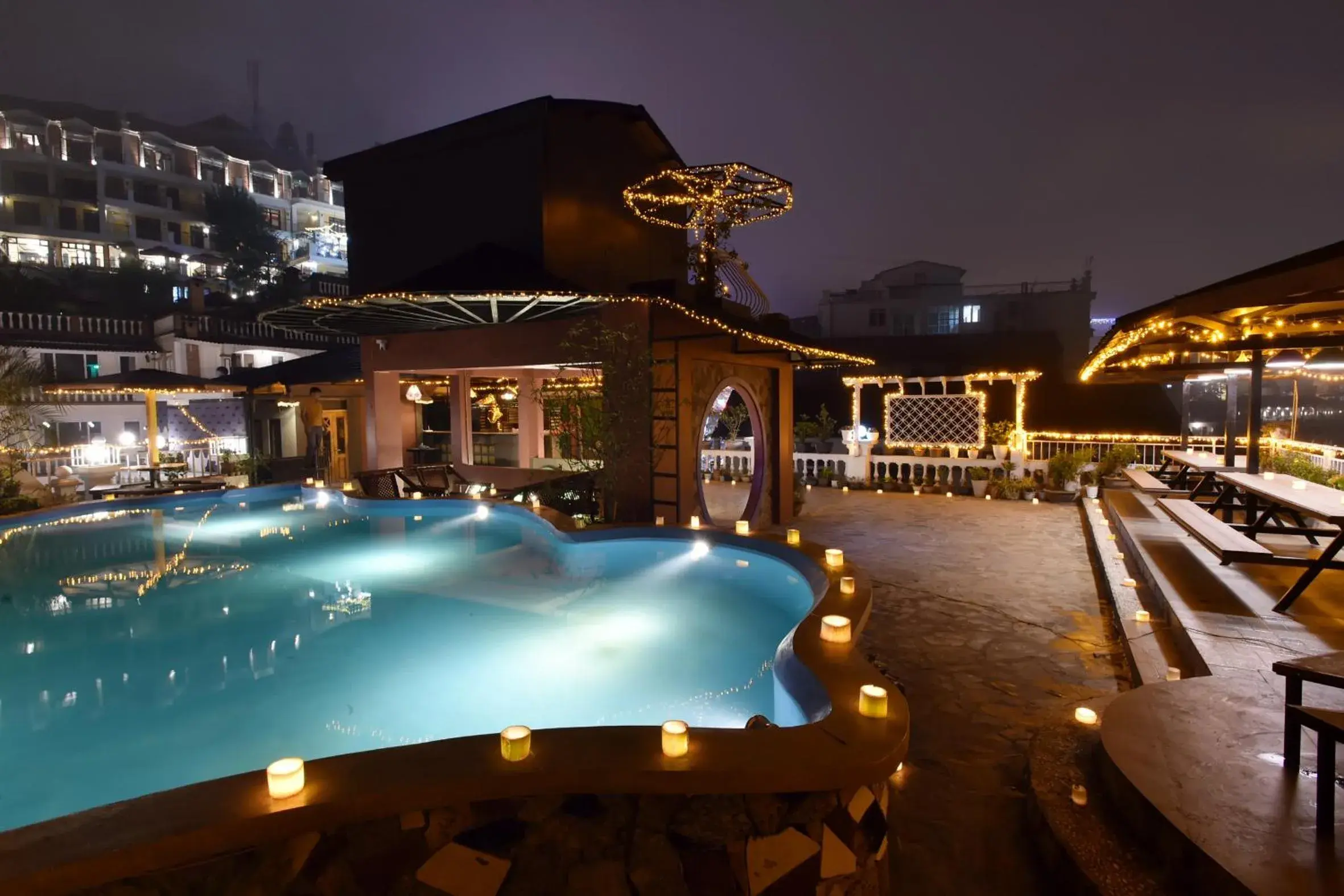 Swimming pool in Sapa Nature View Hotel Swimming pool in Sapa Nature View Hotel