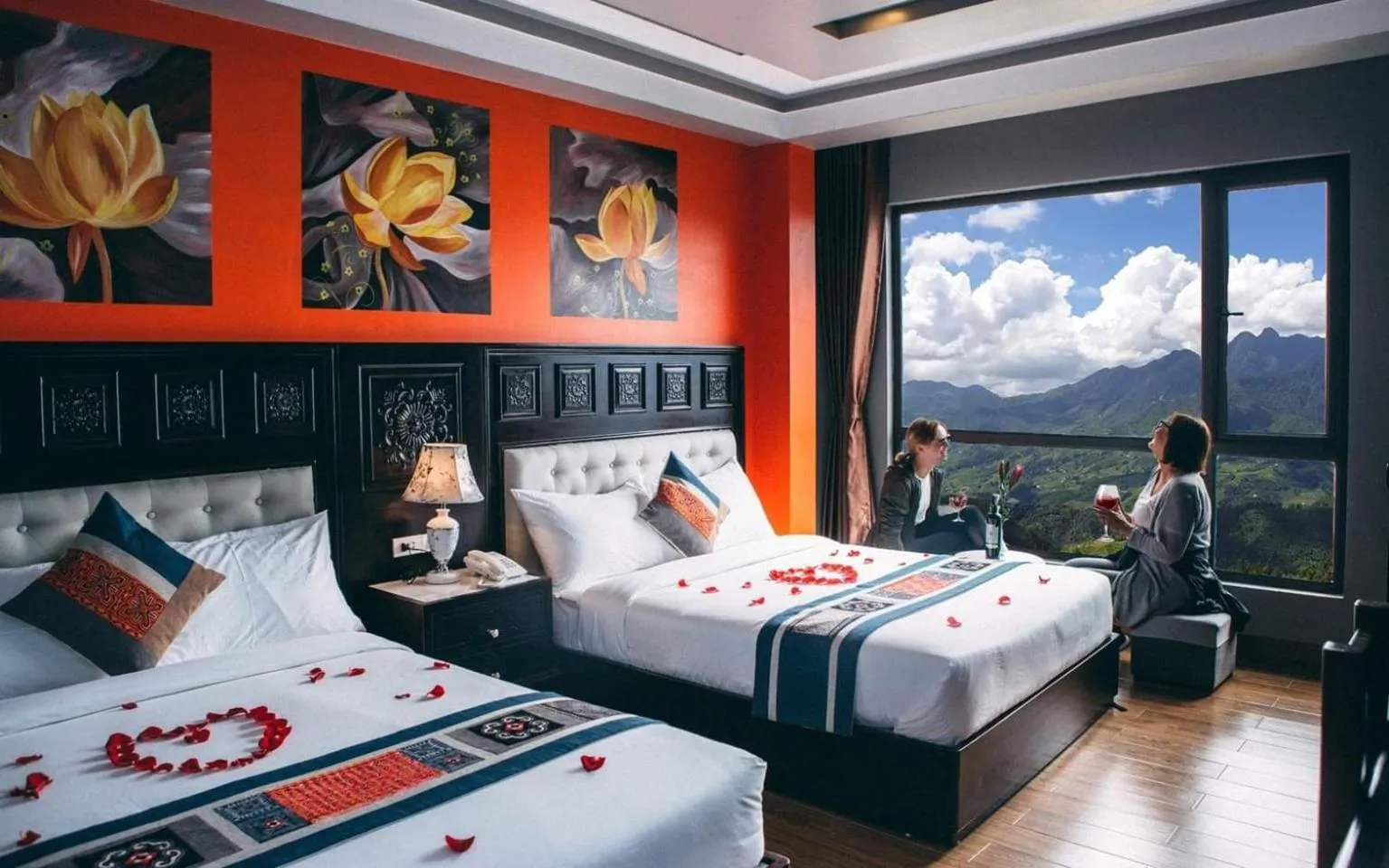 Bed in Sapa Nature View Hotel