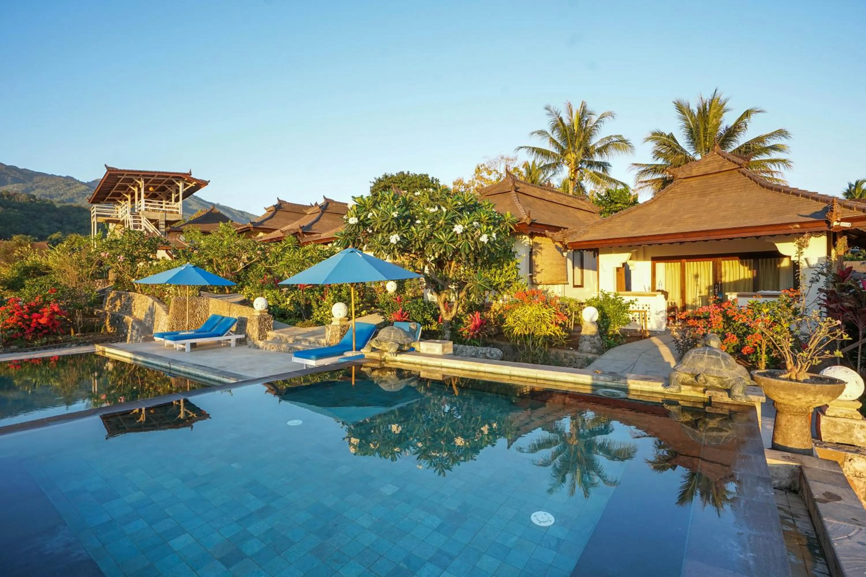 Patio in Rinjani Lodge
