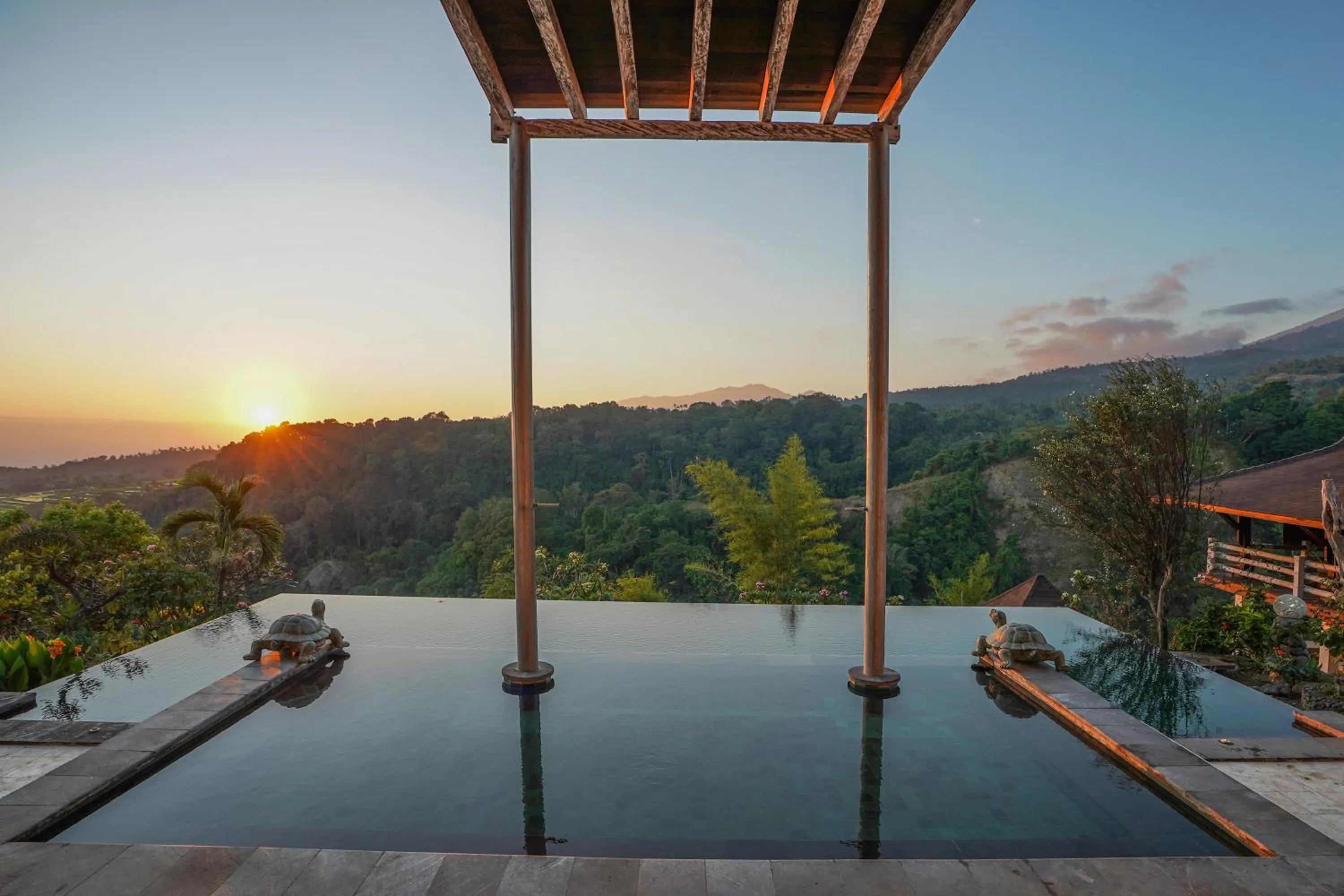 Mountain view in Rinjani Lodge