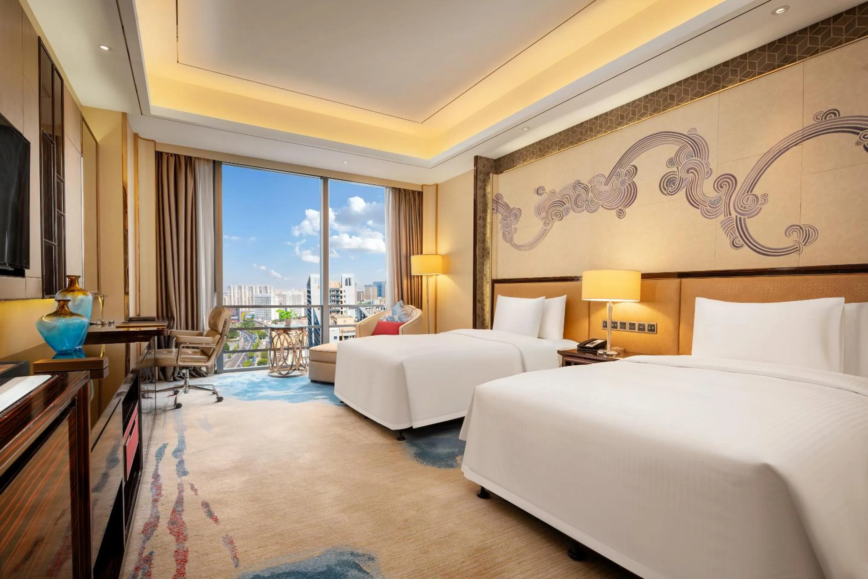 Bedroom, Bed in Wanda Vista Dongguan