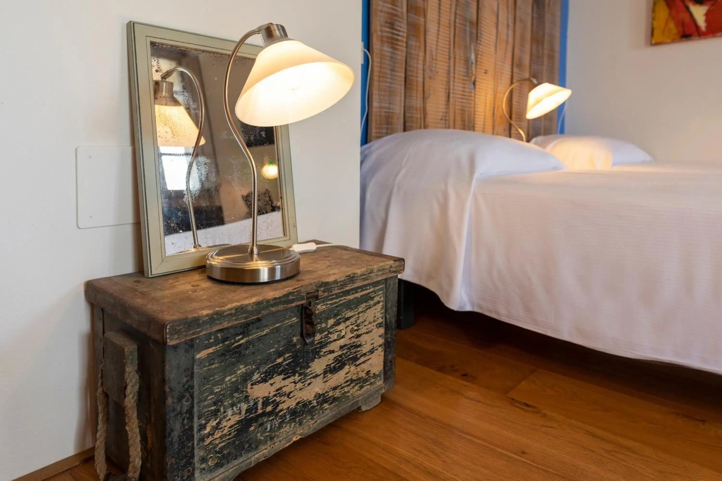 Decorative detail, Bed in La Locanda Paradiso Decorative detail, Bed in La Locanda Paradiso