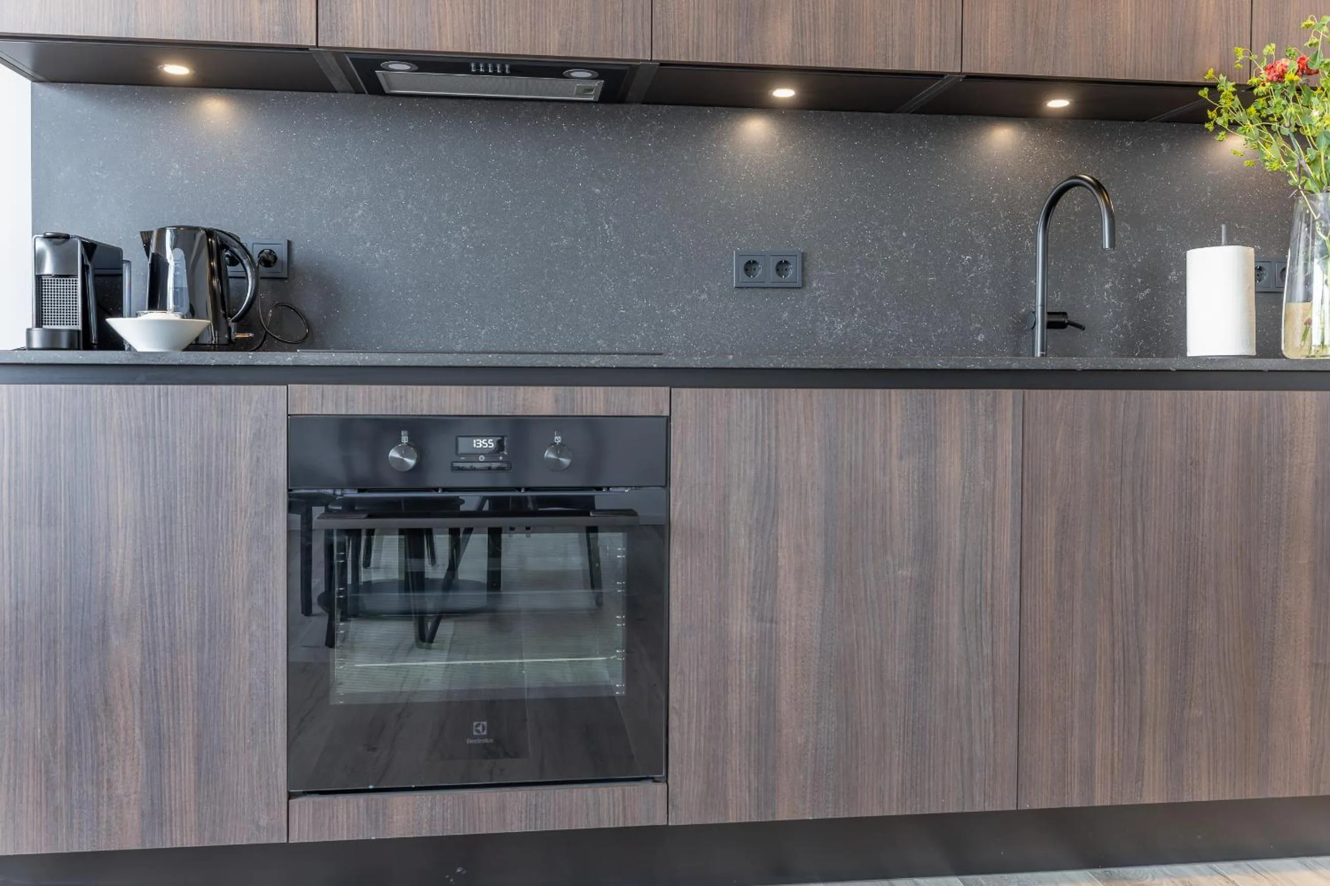 kitchen in Hlemmur Suites