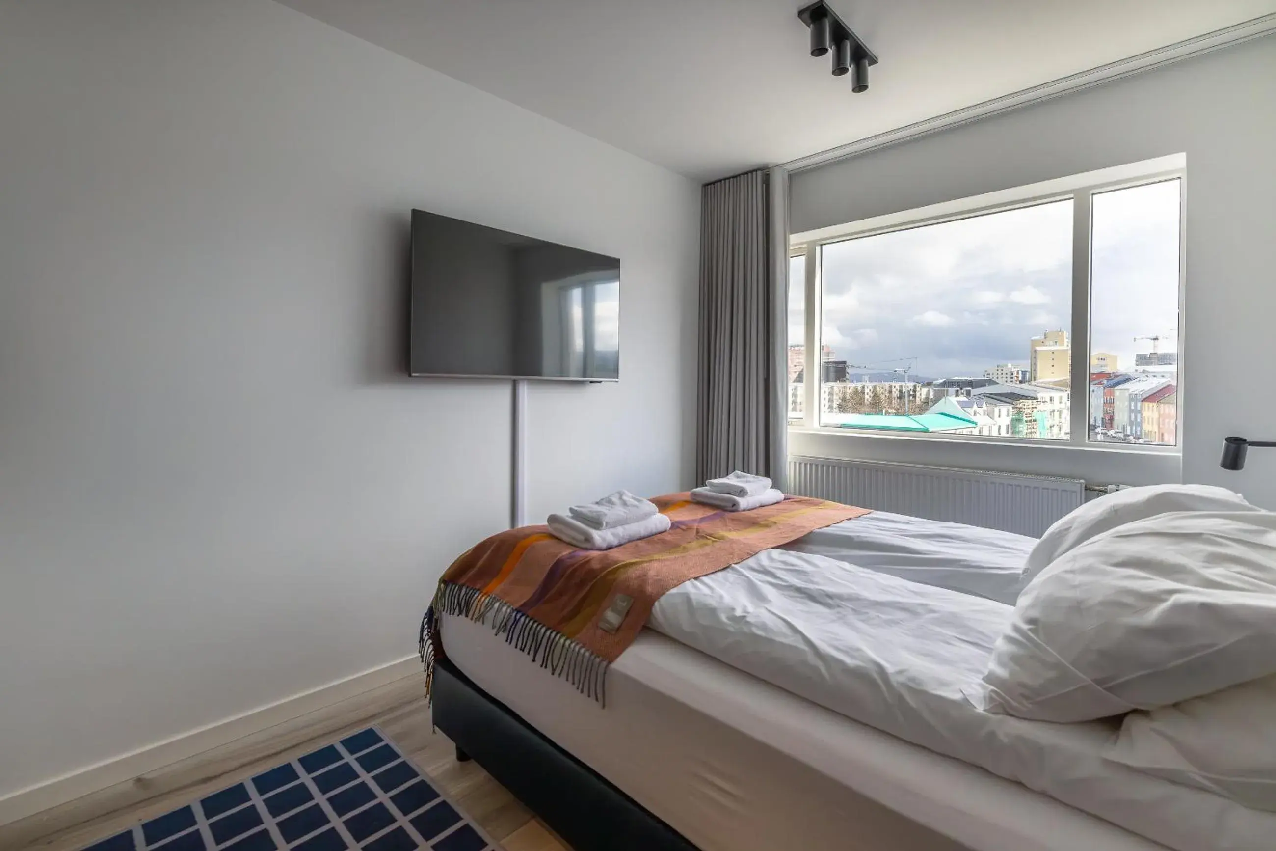 View (from property/room), Bed in Hlemmur Suites View (from property/room), Bed in Hlemmur Suites