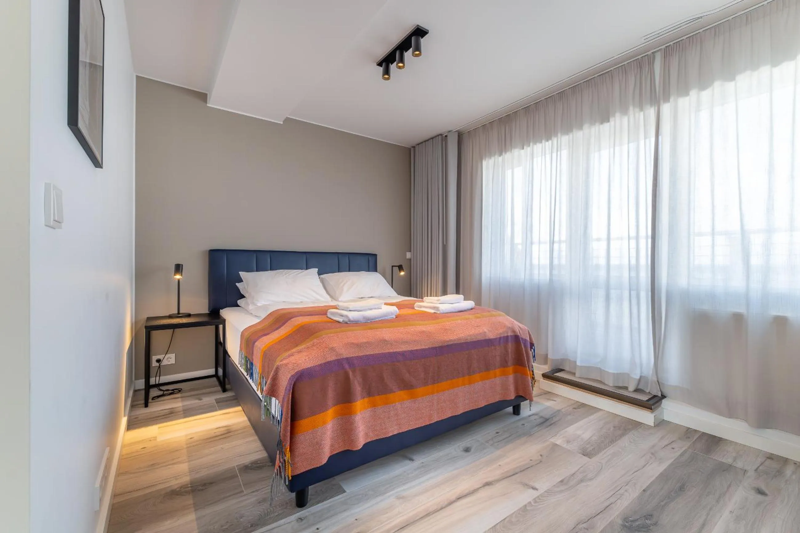 Bedroom, Bed in Hlemmur Suites