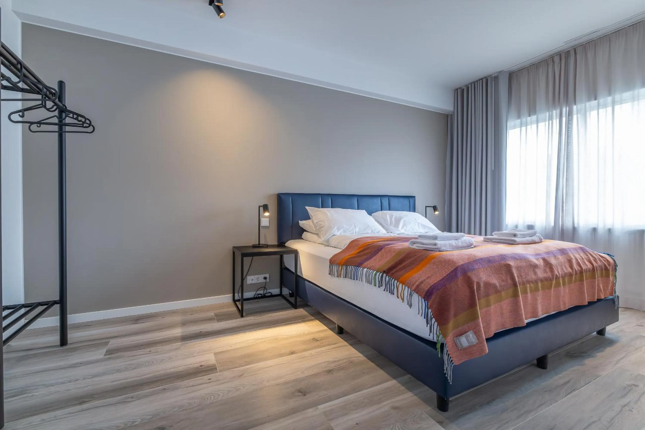 Bed in Hlemmur Suites