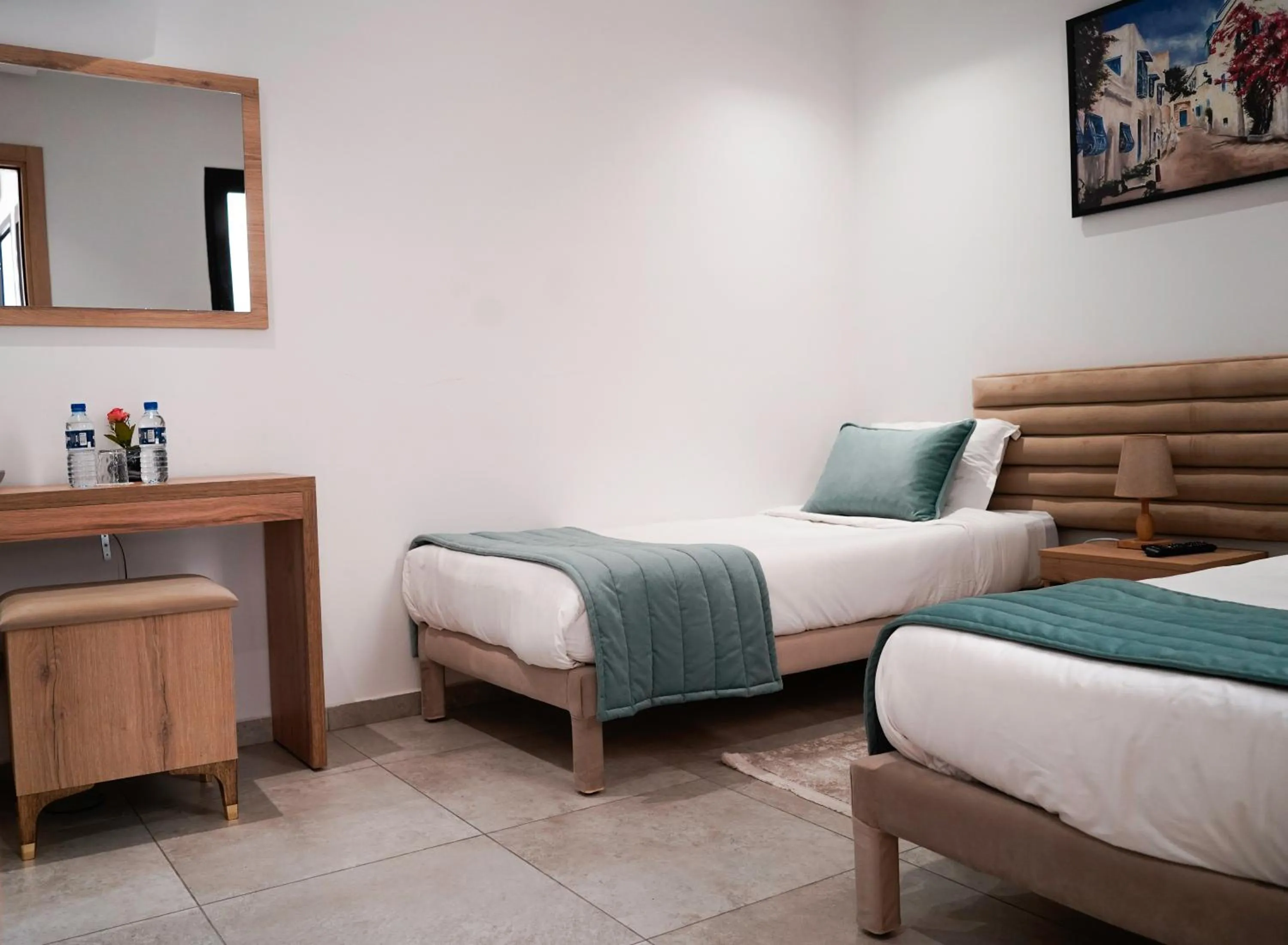 Bed in Hôtel Suisse Tunis