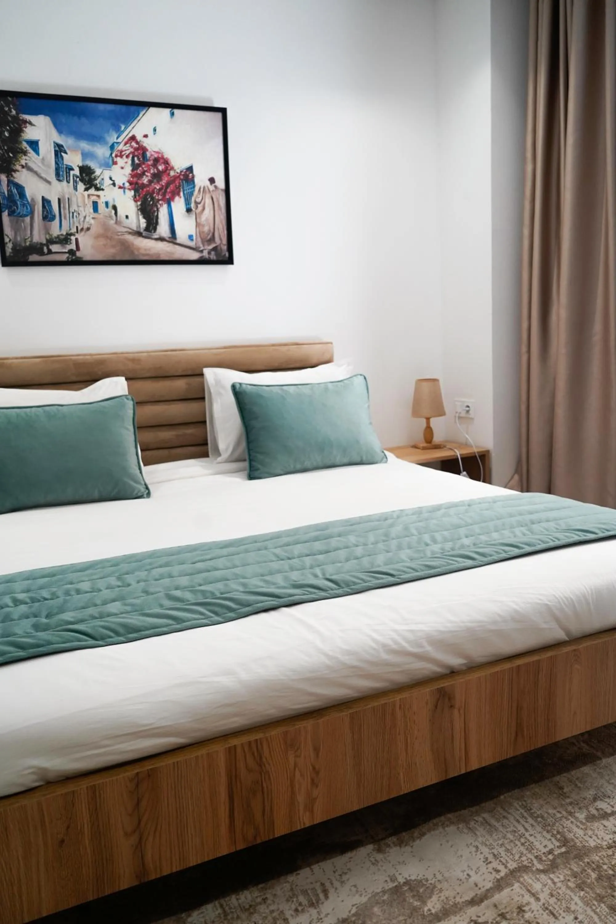 Bed in Hôtel Suisse Tunis