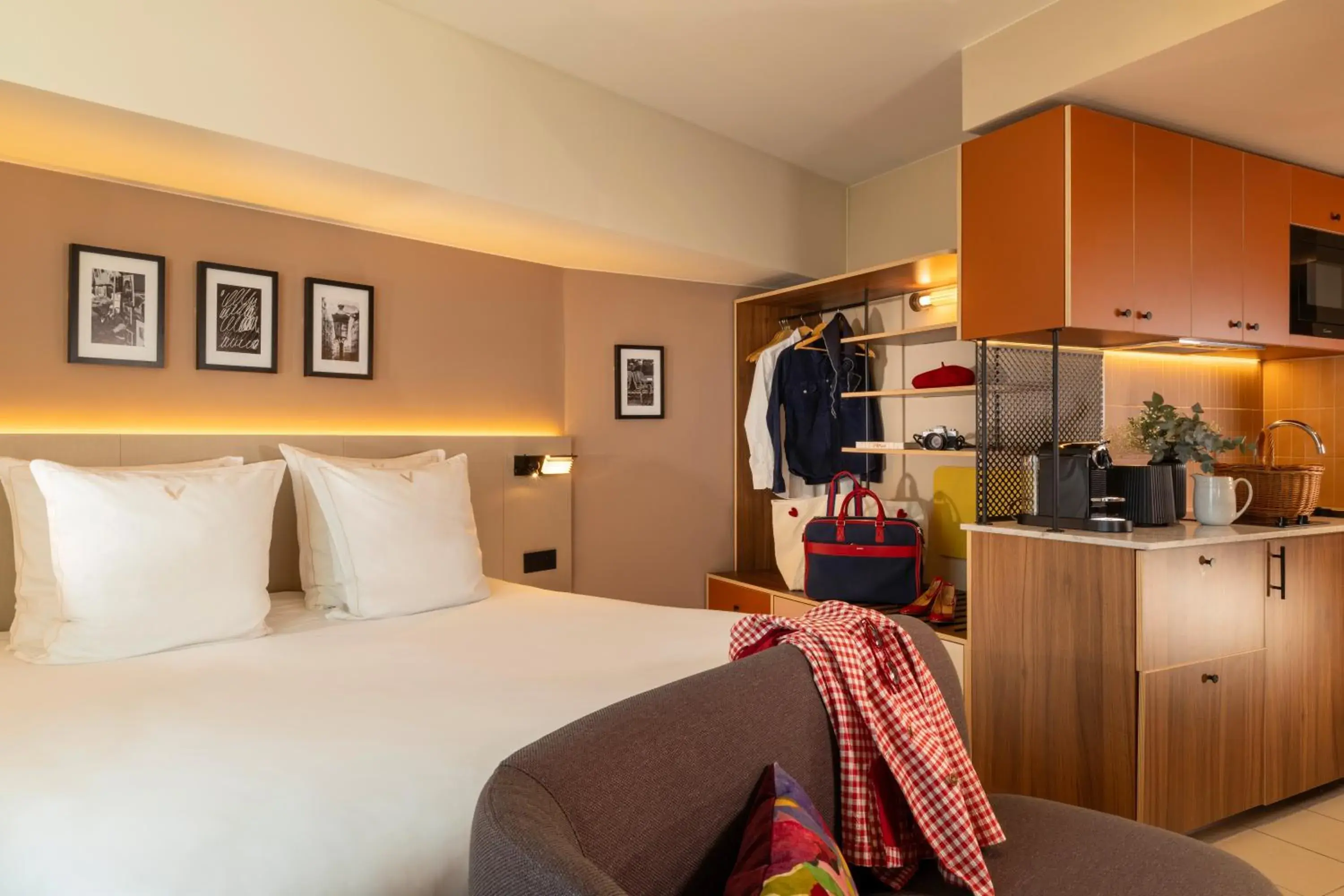 Bed in Yuna Montmartre - ApartHotel Bed in Yuna Montmartre - ApartHotel