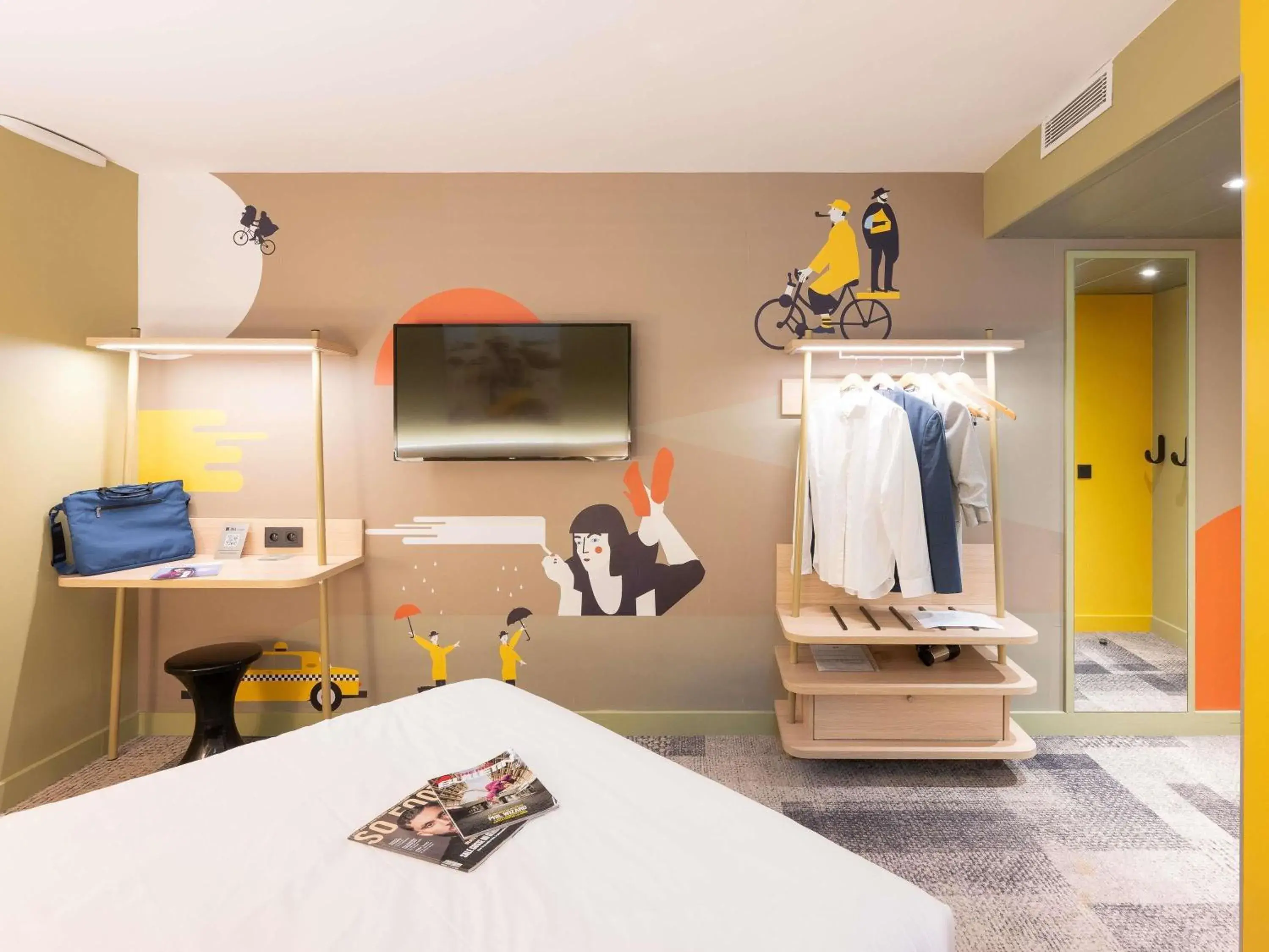 Bedroom in ibis Styles Lyon Centre Confluence Bedroom in ibis Styles Lyon Centre Confluence