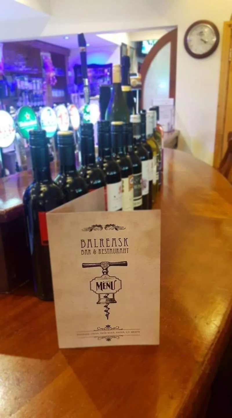 Alcoholic drinks in Balreask Bar, Restaurant & Guest Accommodation