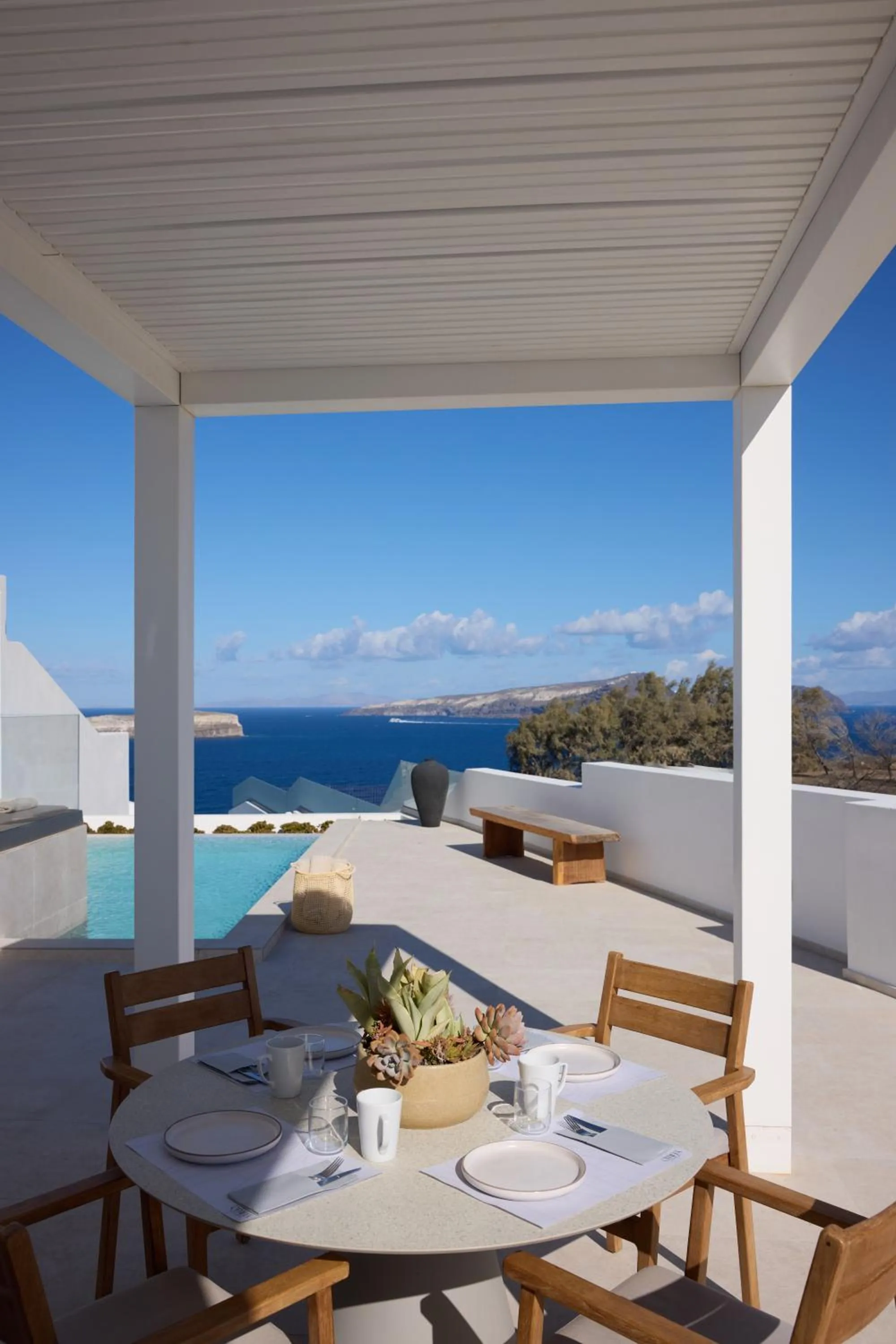 Patio in Omna Caldera Suites