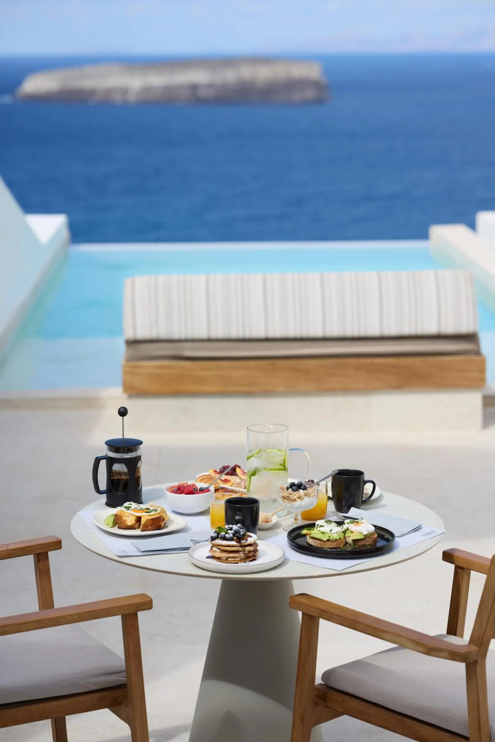 Patio in Omna Caldera Suites