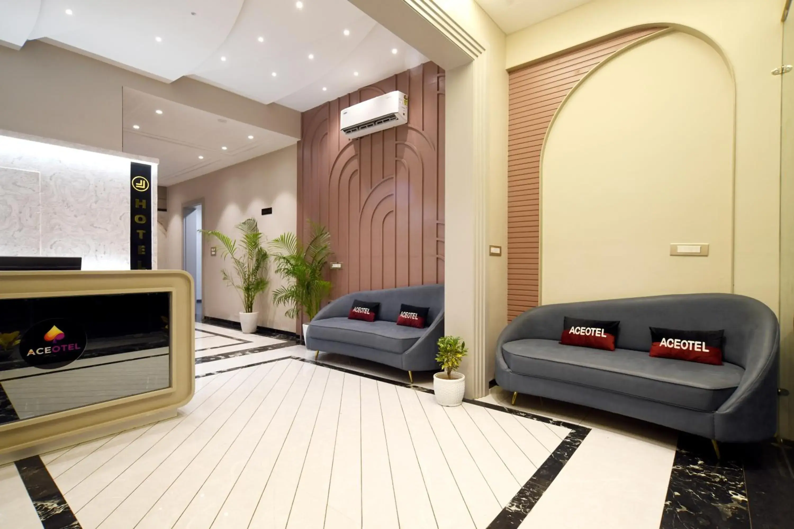 Lobby or reception in Aceotel Select Tulsi Vijay Nagar- A Luxury Boutique Hotel Lobby or reception in Aceotel Select Tulsi Vijay Nagar- A Luxury Boutique Hotel