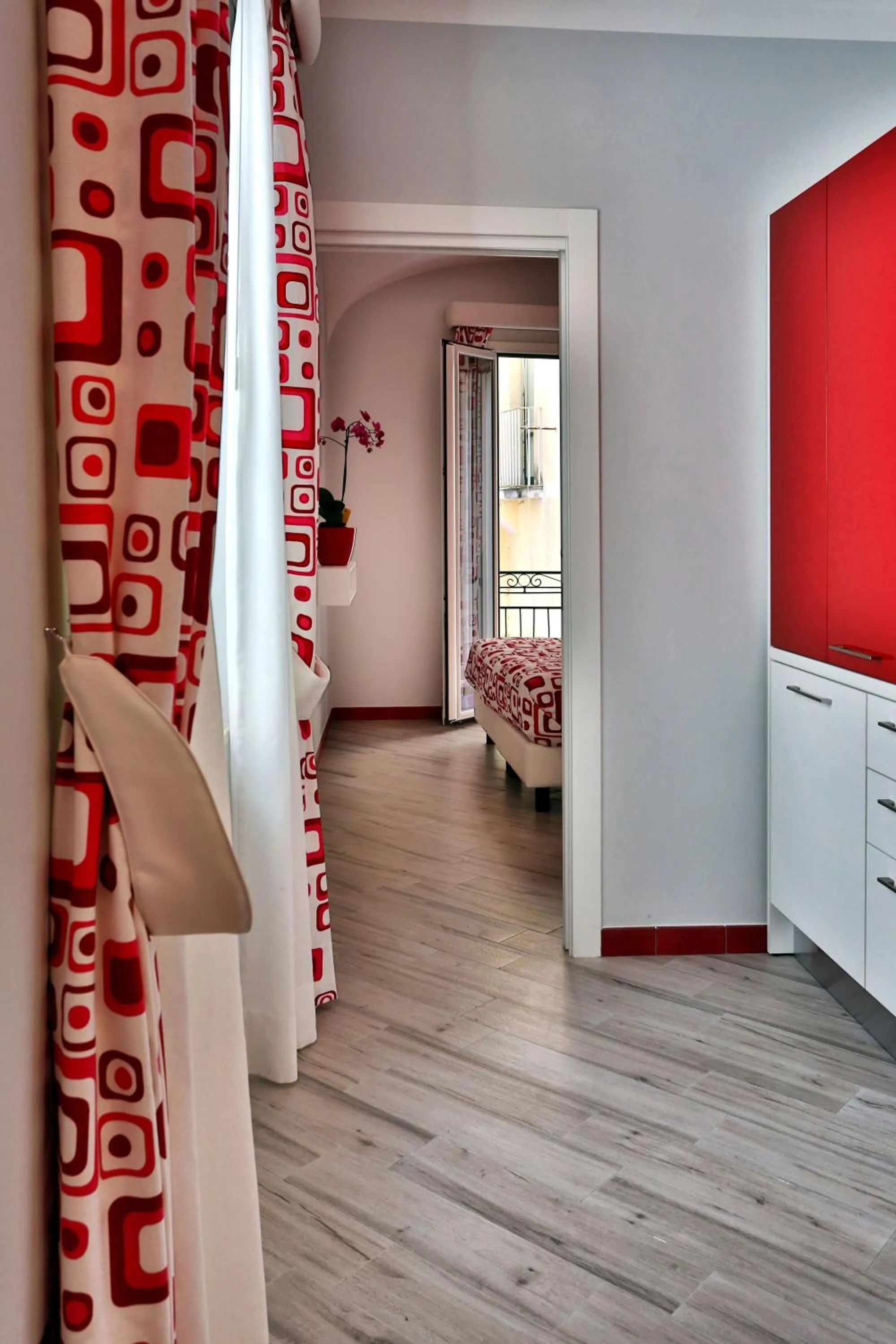 Kitchen or kitchenette, Bed in Amalfi Apartments Design centro storico