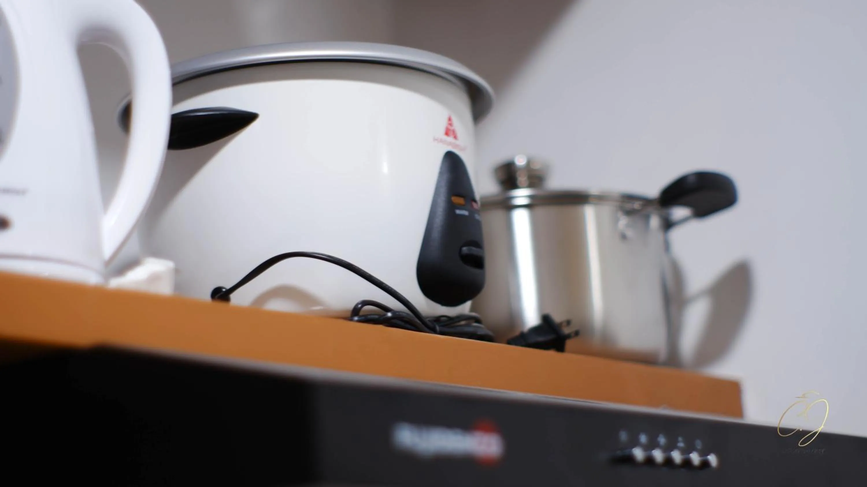 Kitchen or kitchenette in CJ Apartments