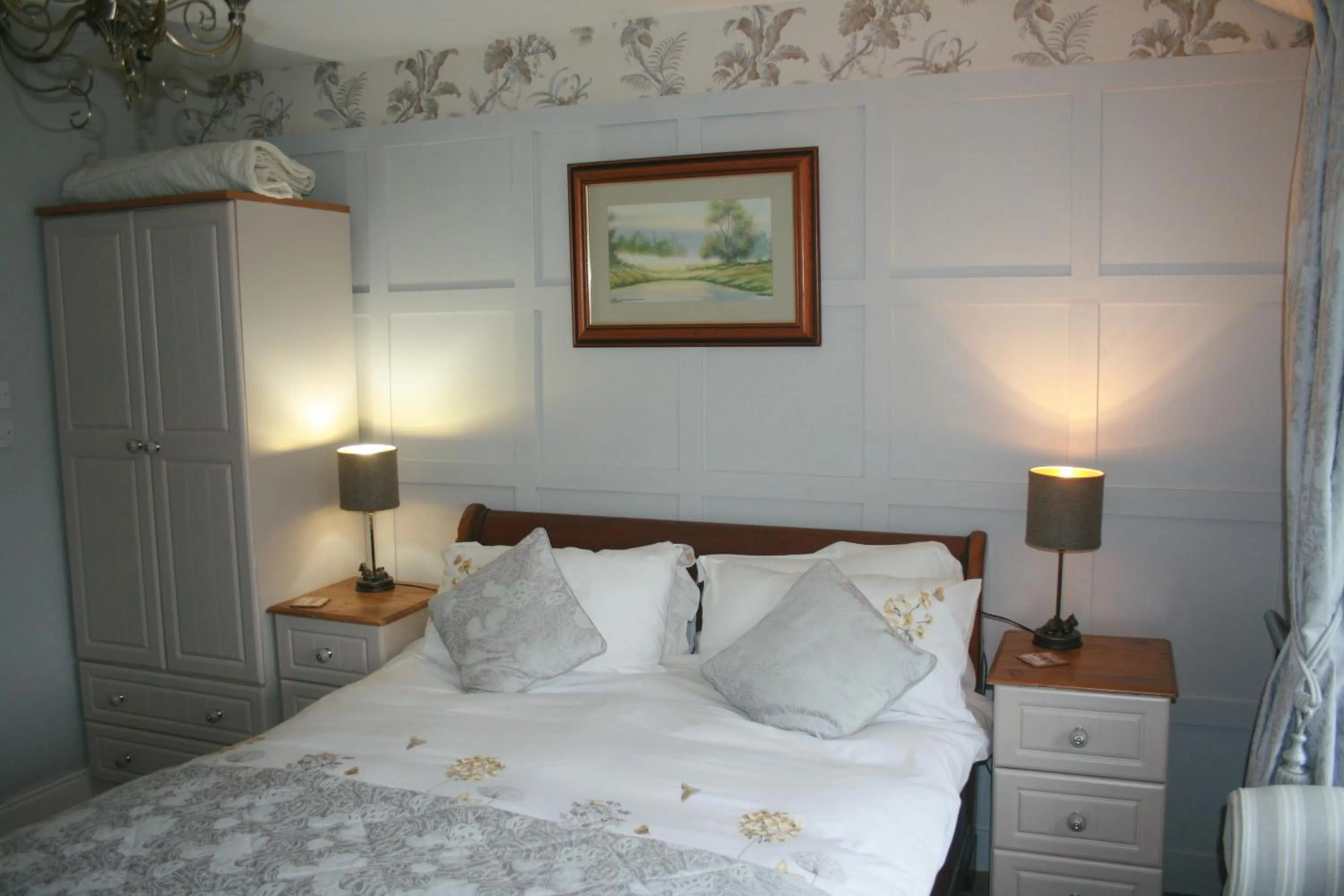 Bedroom, Bed in School House Cottage B&B and tea garden