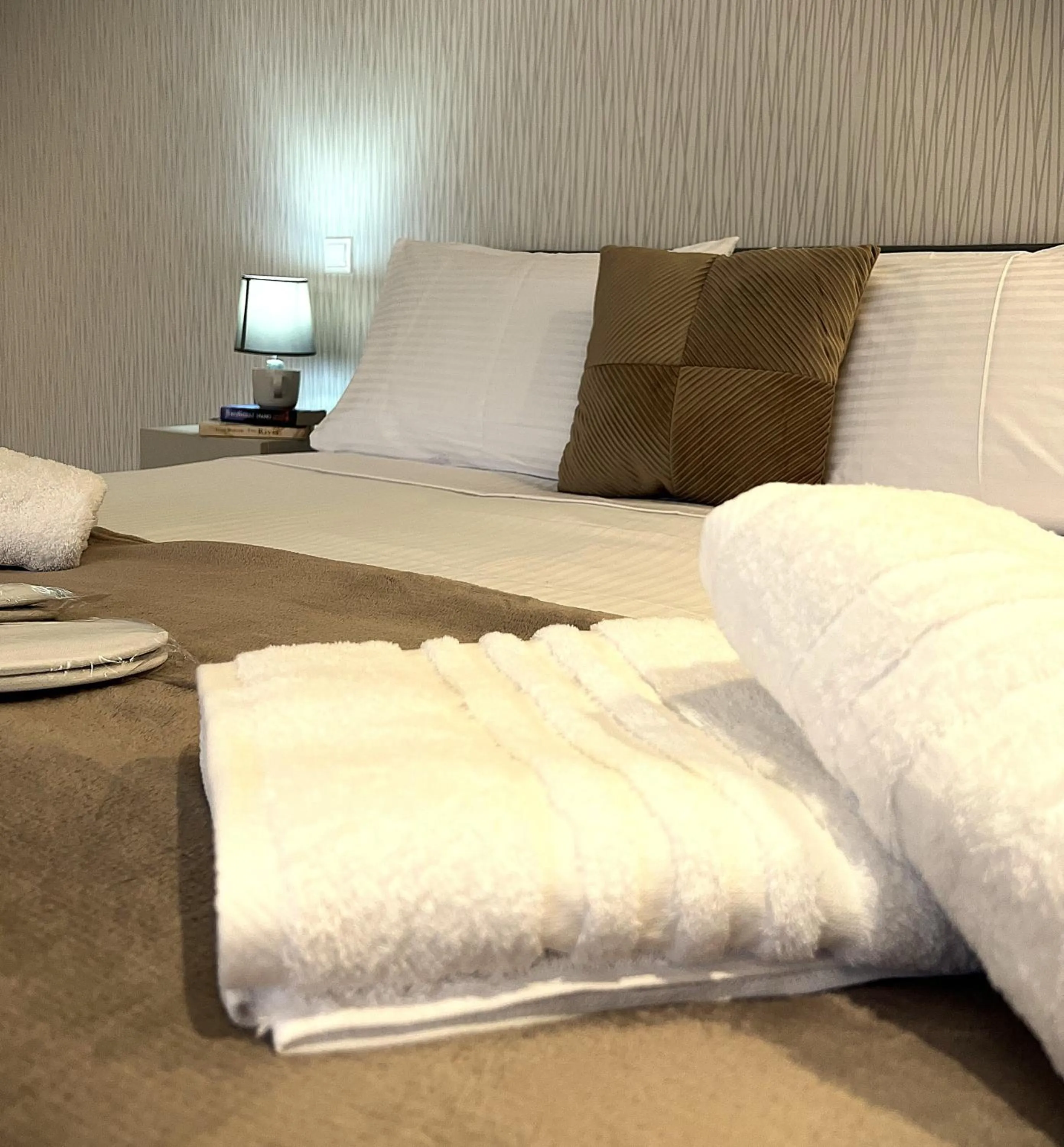 Bed in Athenian Retreat Penthouses