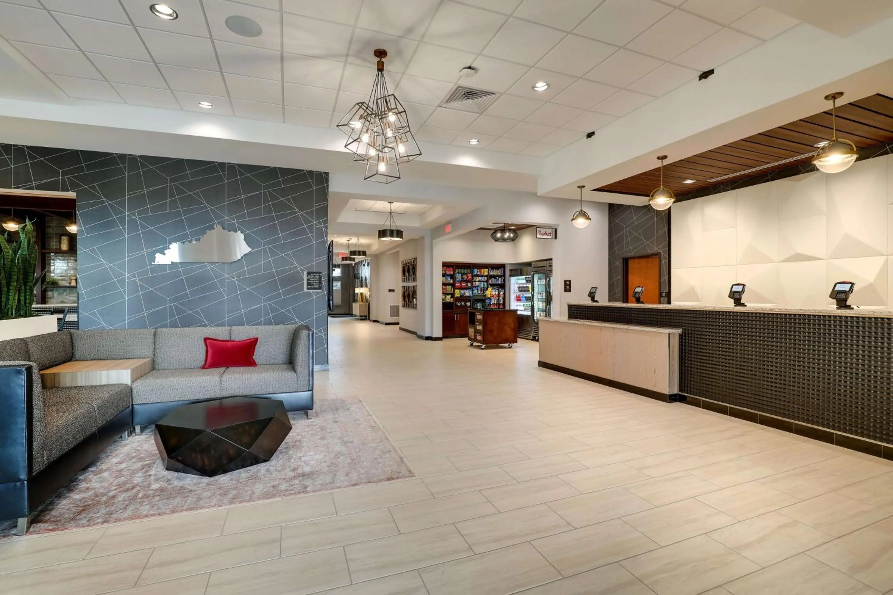 Lobby or reception in Drury Plaza Hotel Cincinnati Florence