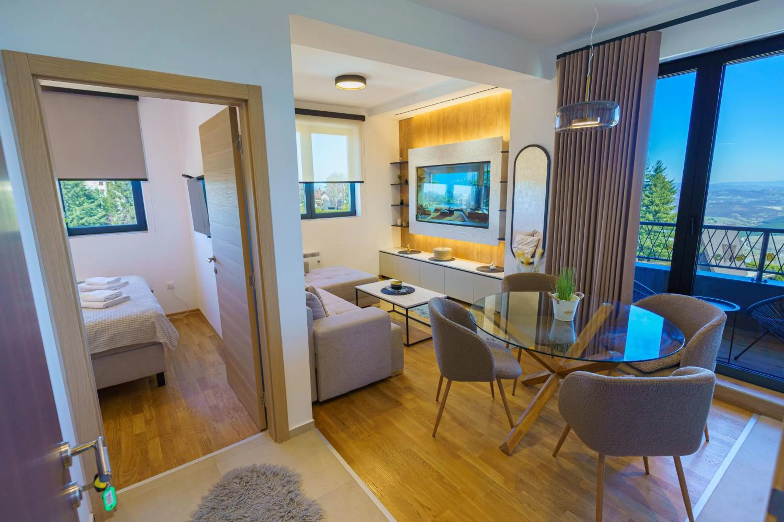 Living room, Bed in Zlatiborske terase Spa&Wellness