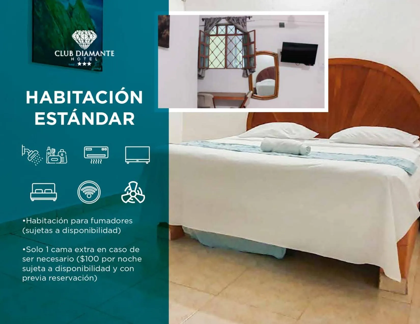 Bedroom in Hotel Club Diamante