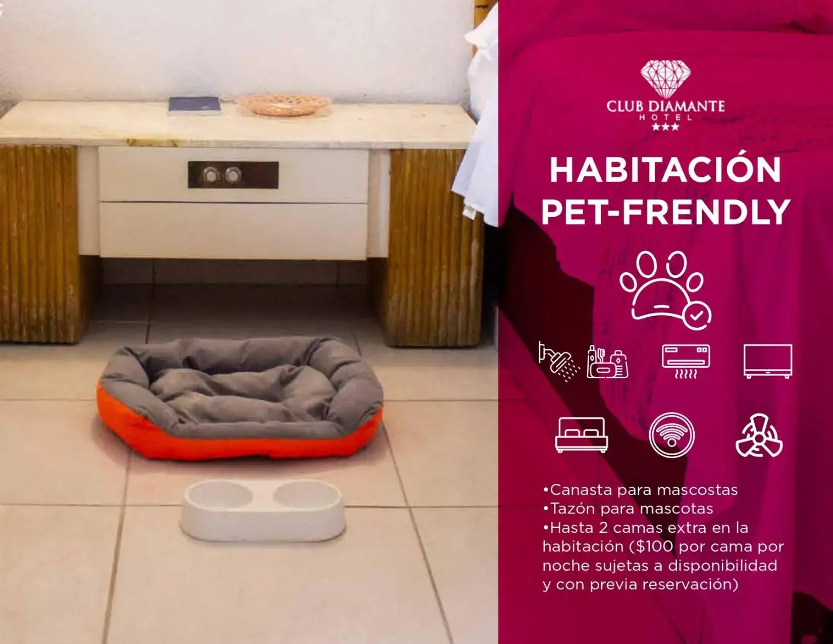 Standard Quadruple Room in Hotel Club Diamante Standard Quadruple Room in Hotel Club Diamante