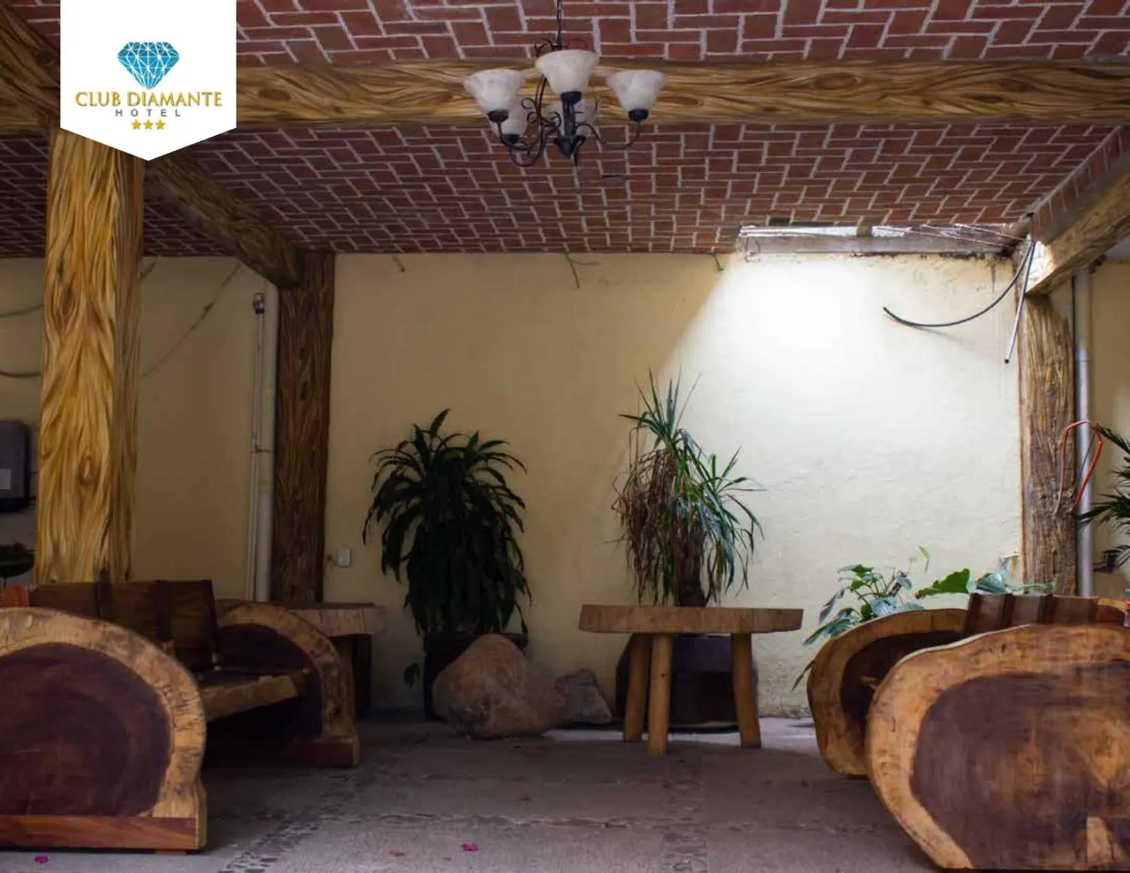 Seating area in Hotel Club Diamante