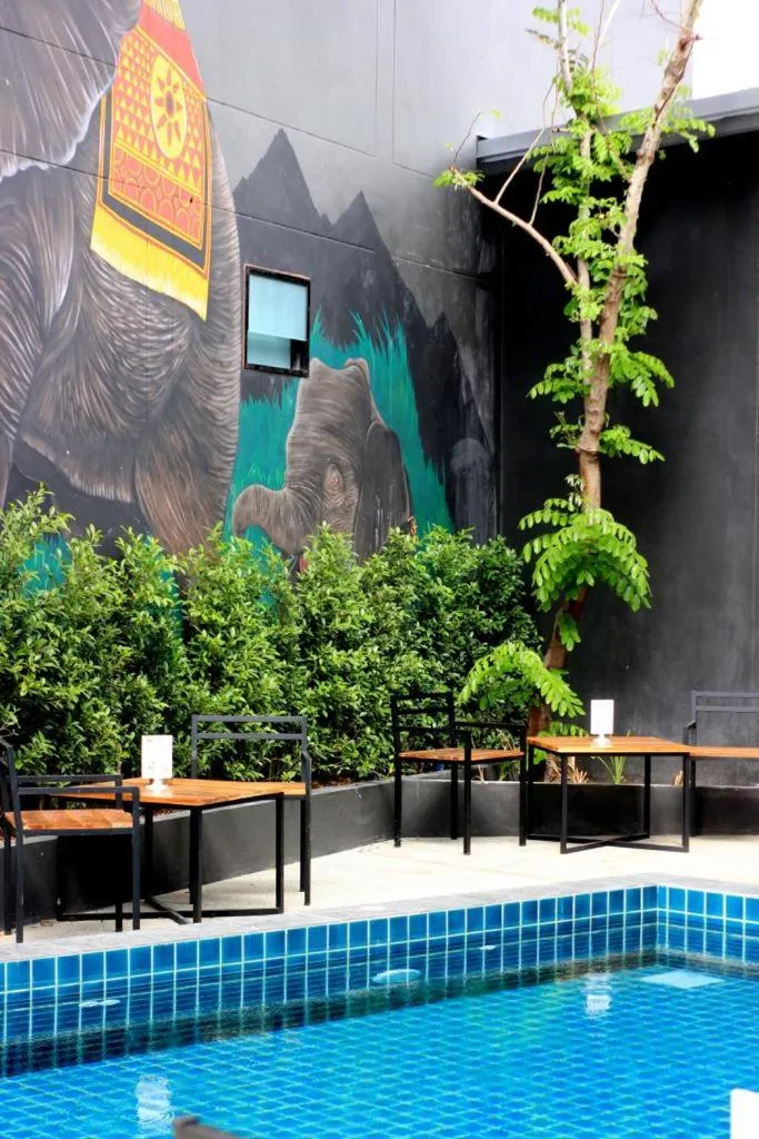 Pool view in The Willow Phangan