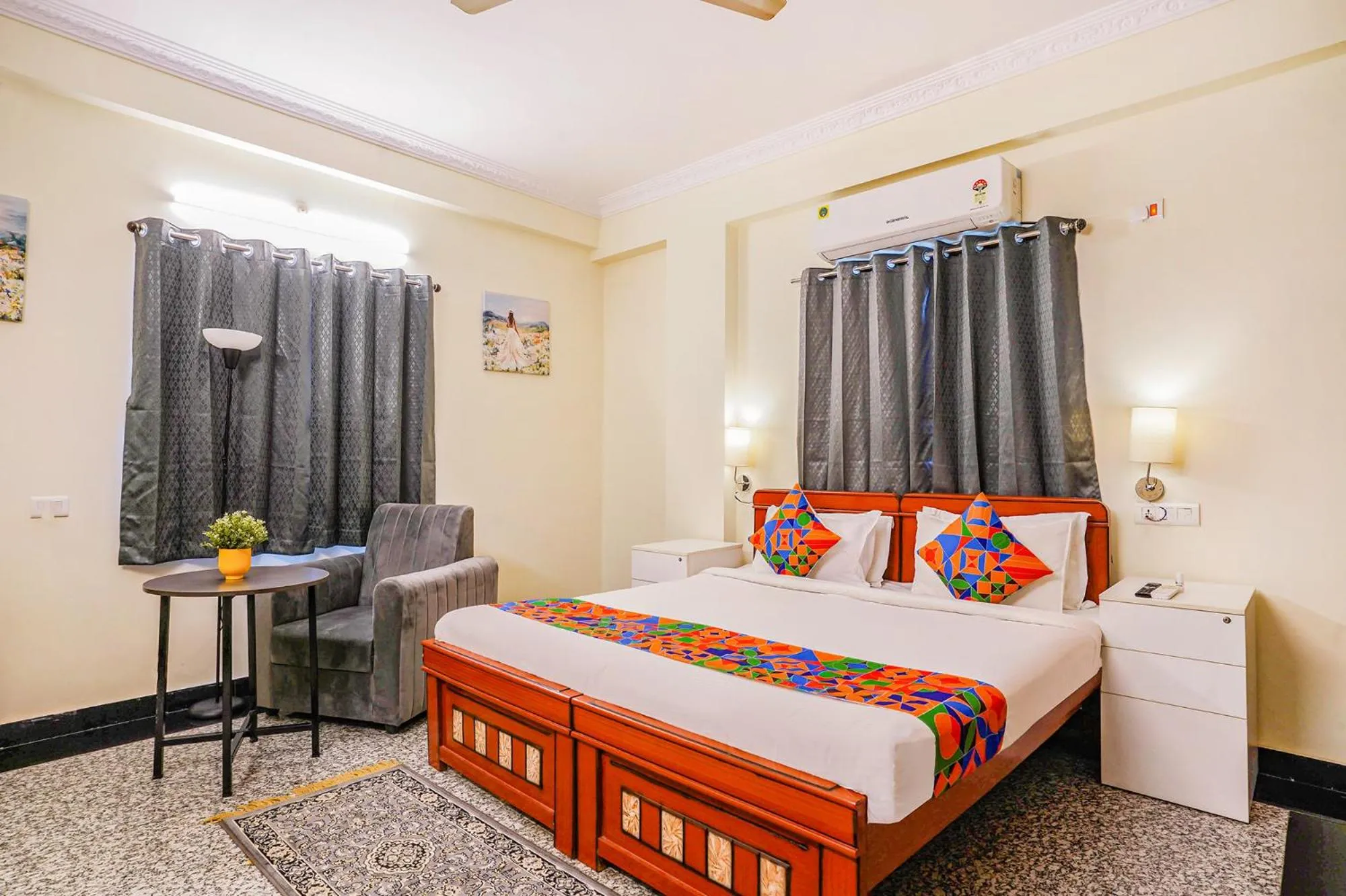 Bed in FabHotel Eminent Suites Banjara Hills - Nr LV Prasad Institute